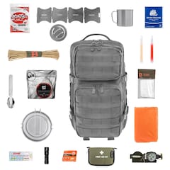 Sac à dos d'évacuation  US Cooper 40 L Medium V2 - avec équipement Brandit - Graphite