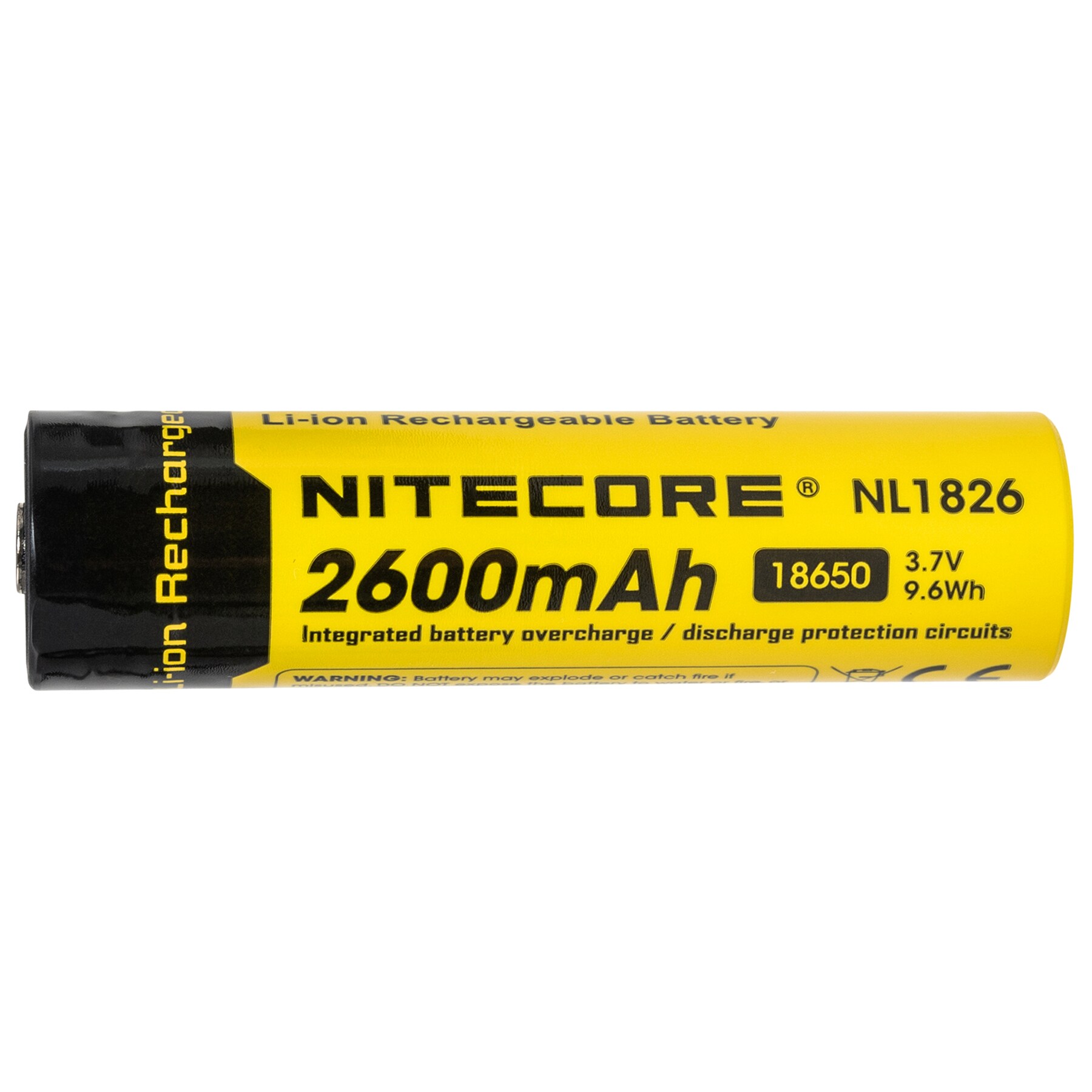 Batterie 3,7 V NL1826 18650 - 2600 mAh Nitecore