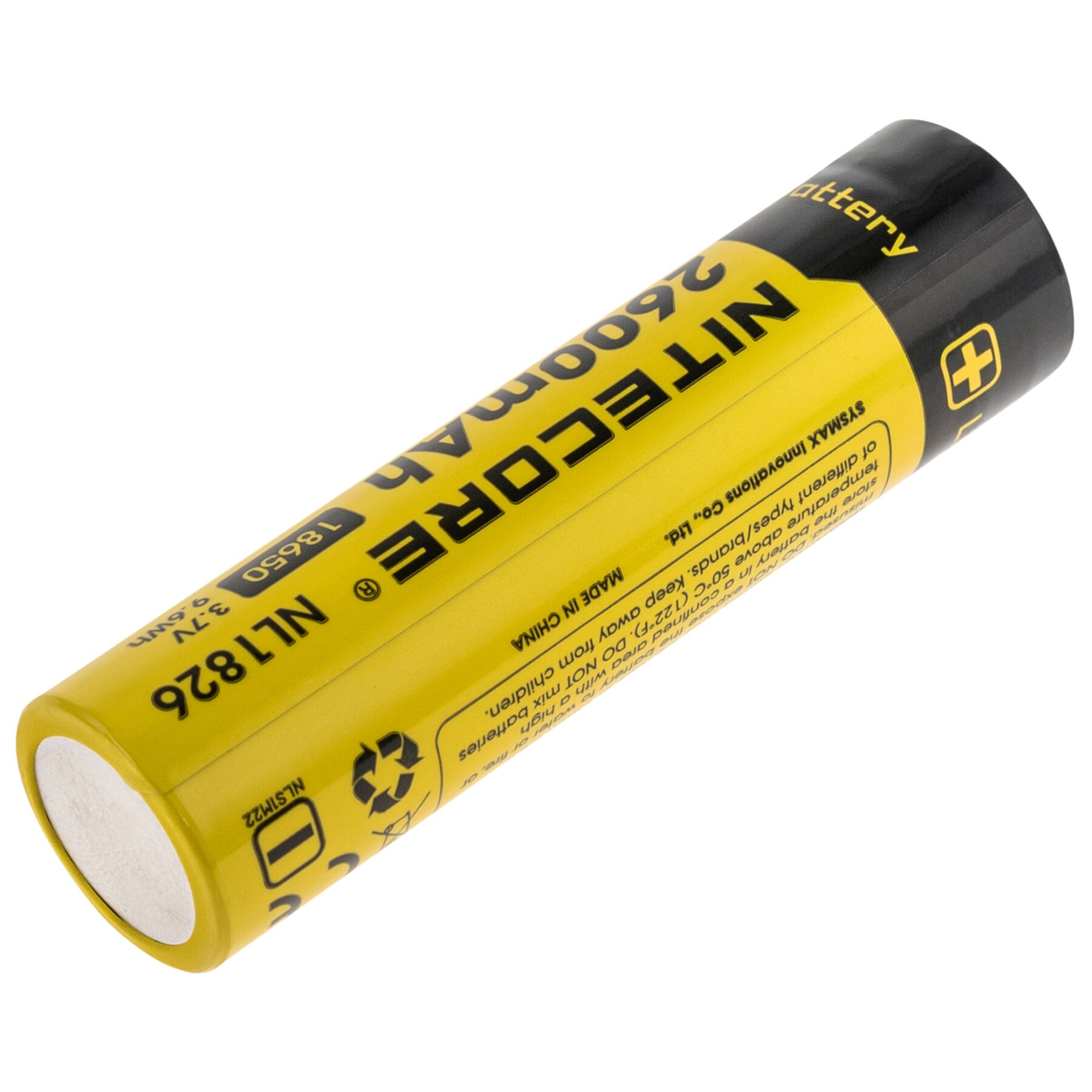 Batterie 3,7 V NL1826 18650 - 2600 mAh Nitecore