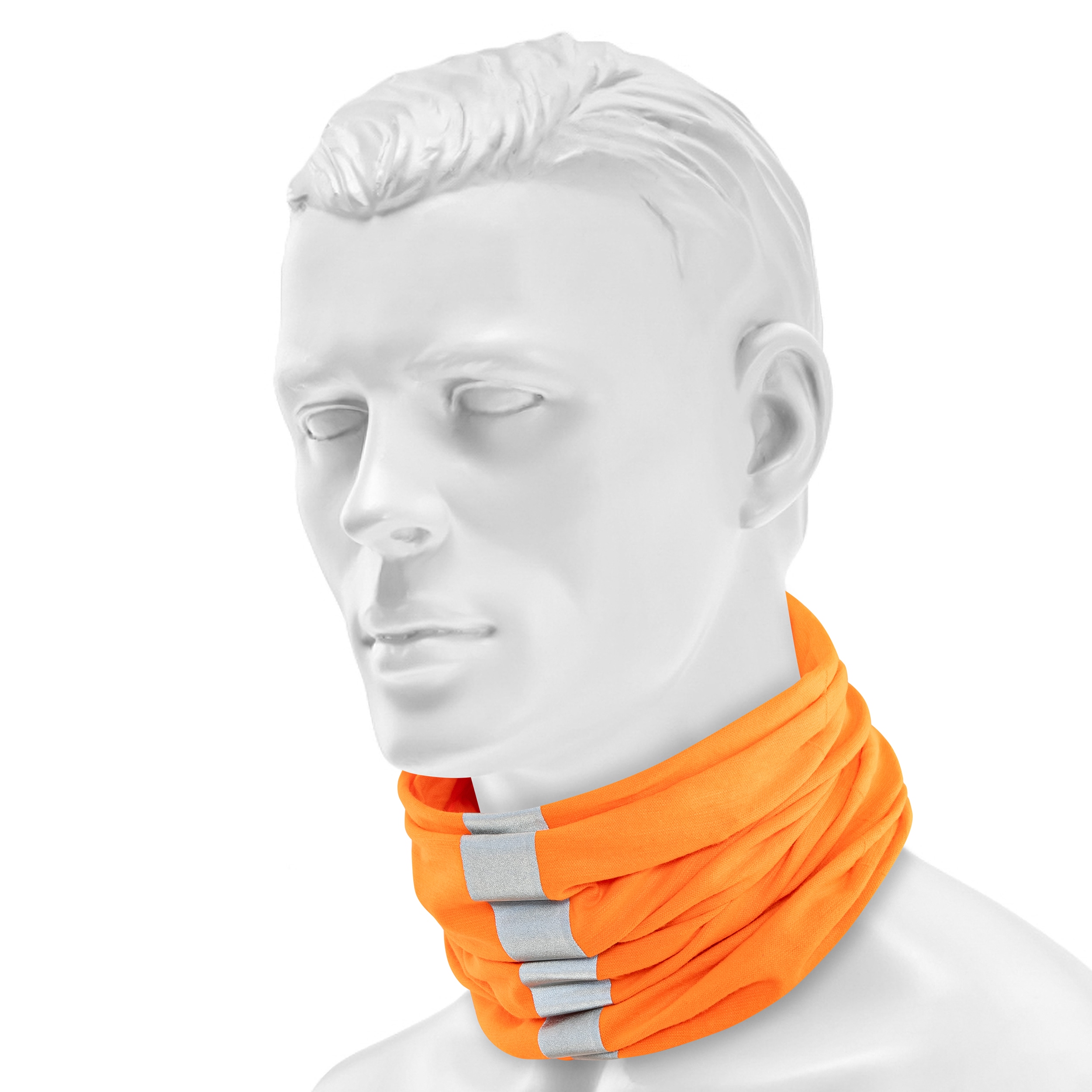 Foulard de protection Safety Original Ecostretch Reflective Buff - Orange Fluor