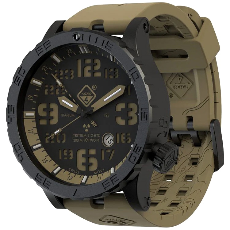 Montre Heavy Water Diver Cavern B GMT Hazard 4 - Black/Green