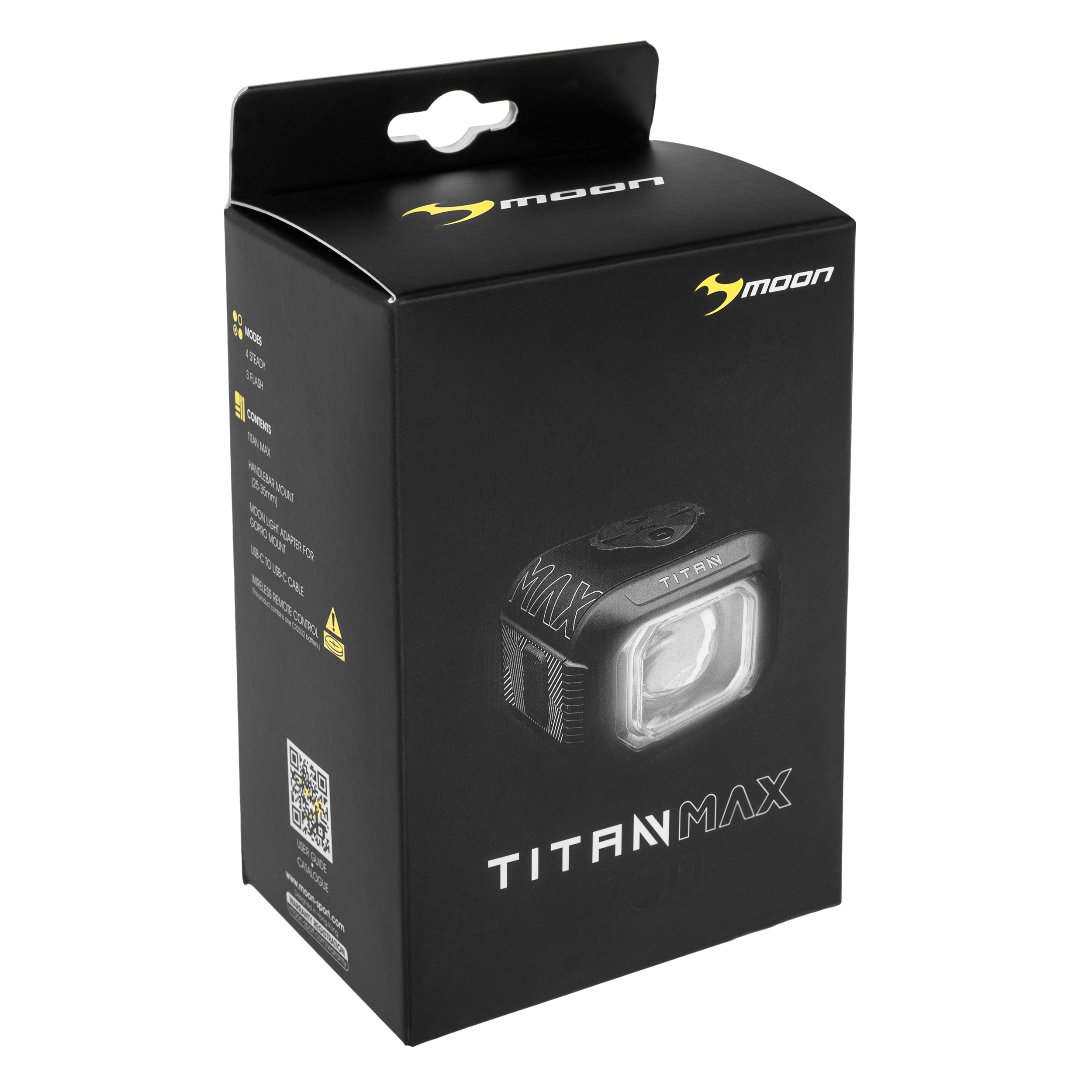 Éclairage avant de vélo Titan Max 1700 lumens Moon - Army Green