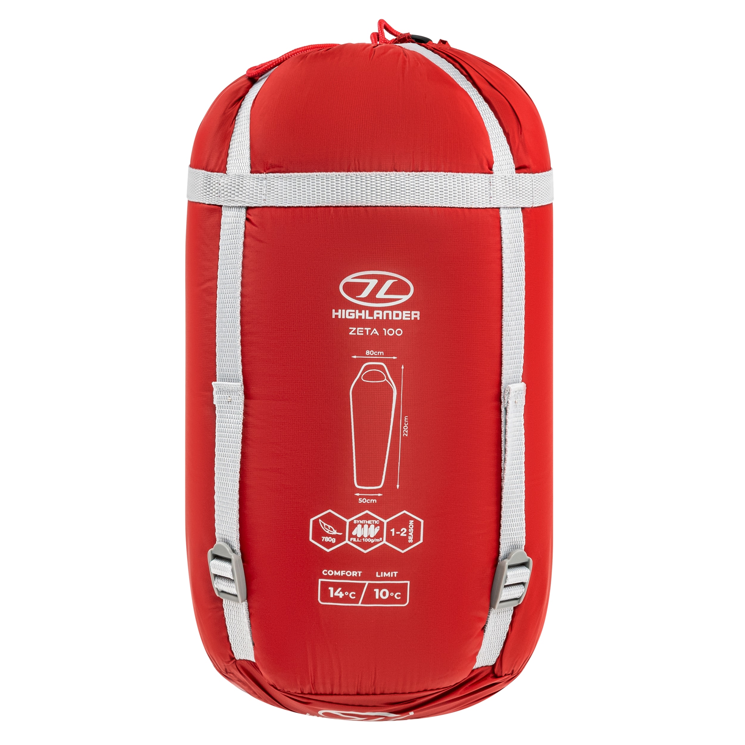 Sac de couchage Outdoor Zeta 100 Highlander - Scarlet Red
