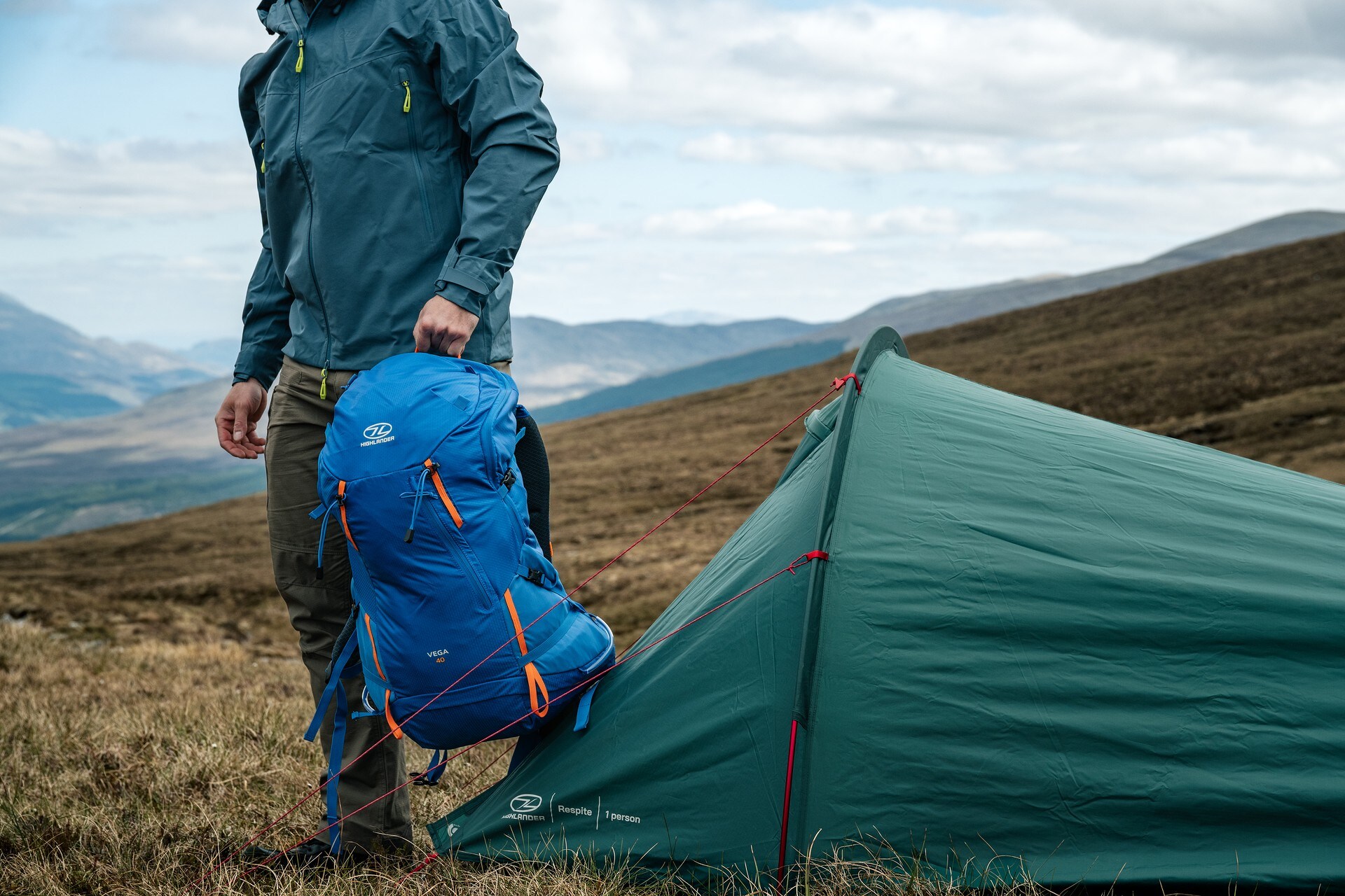 Sac à dos Vega Men 40 L Highlander Outdoor - Sky Blue