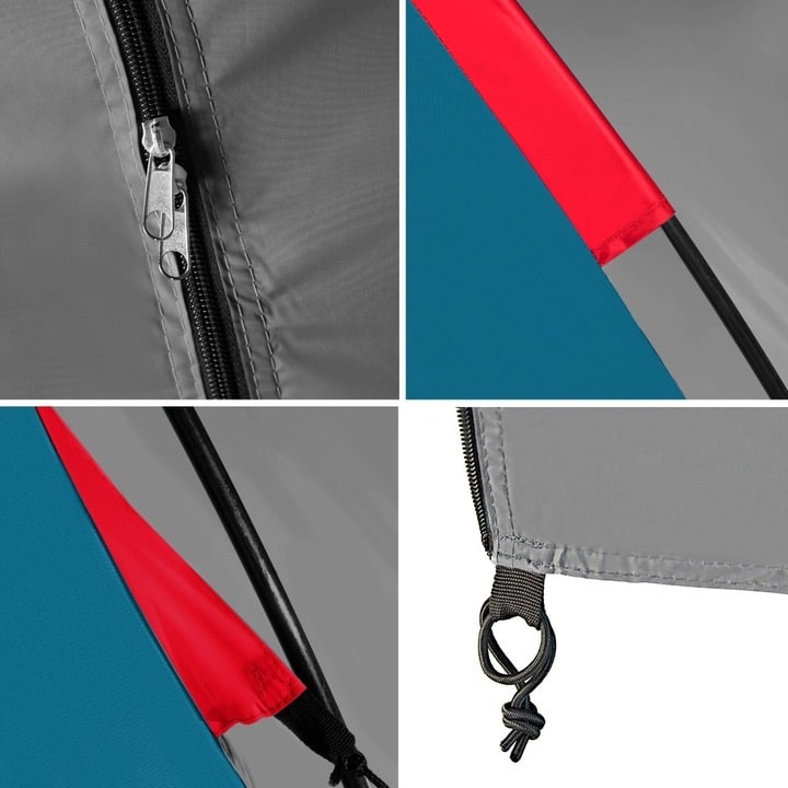 Tente pour 6 personnes Highland NC6031 Nils Camp - Bleu-gris