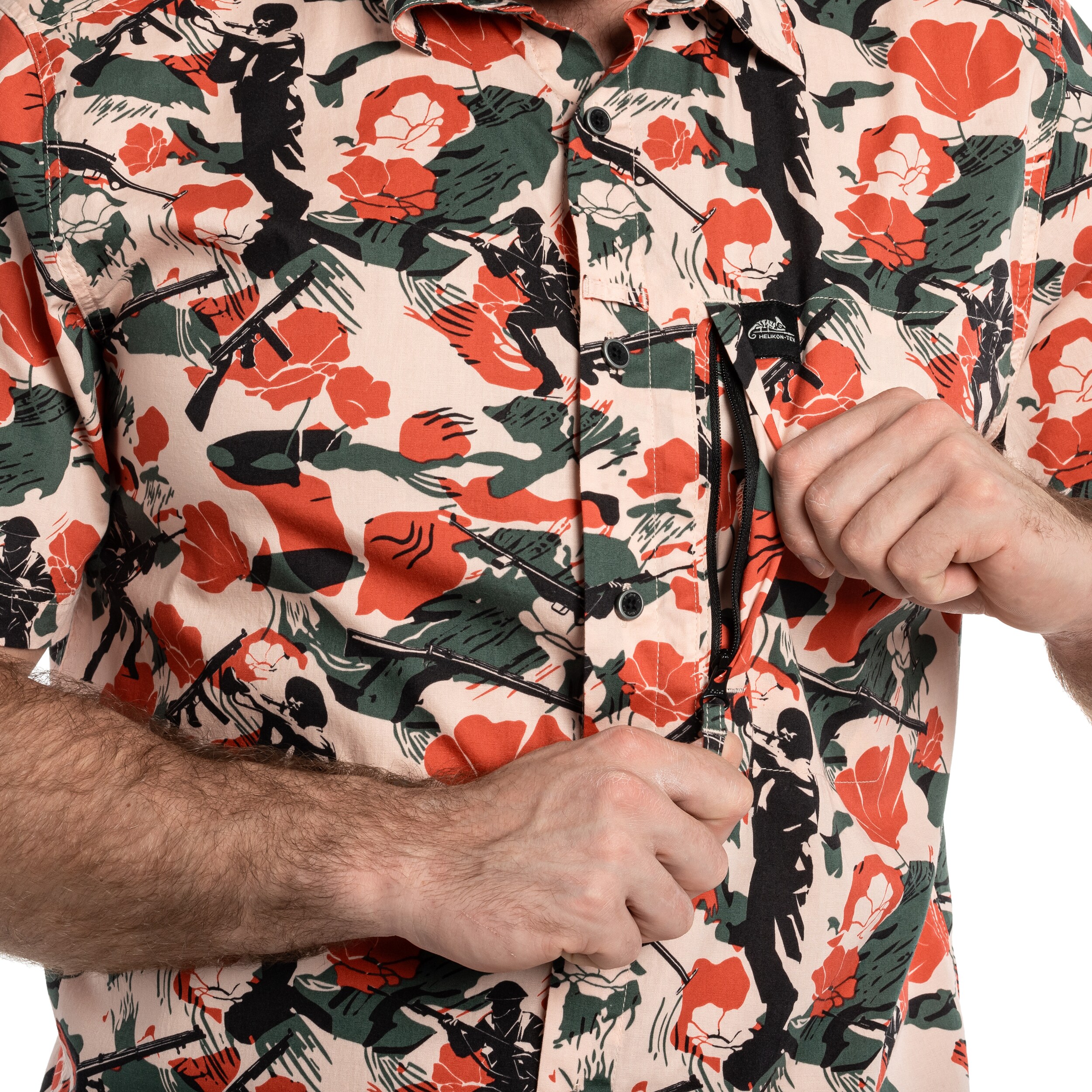 Chemise Tactical Hawaiian Short Sleeve Helikon - Cassino