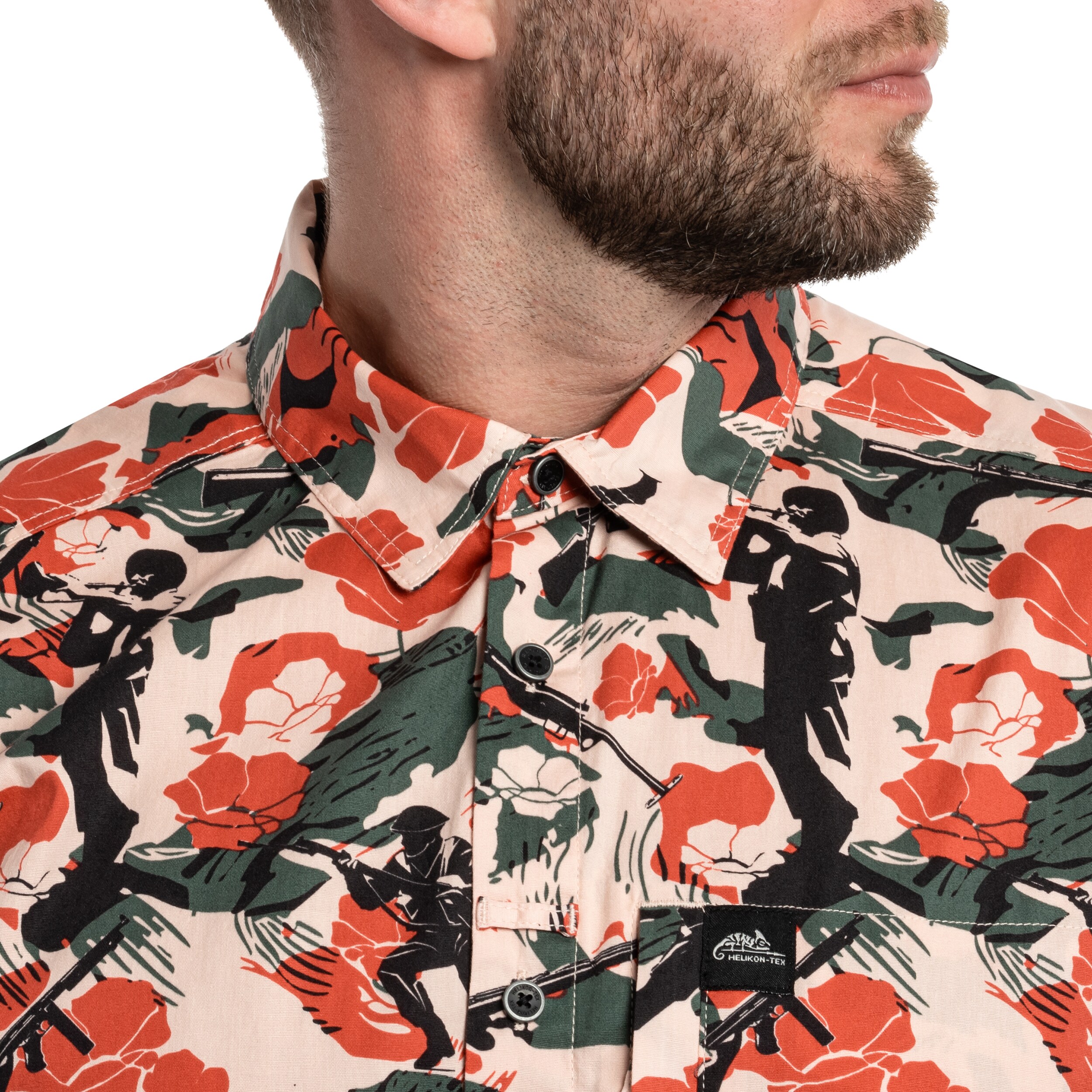 Chemise Tactical Hawaiian Short Sleeve Helikon - Cassino