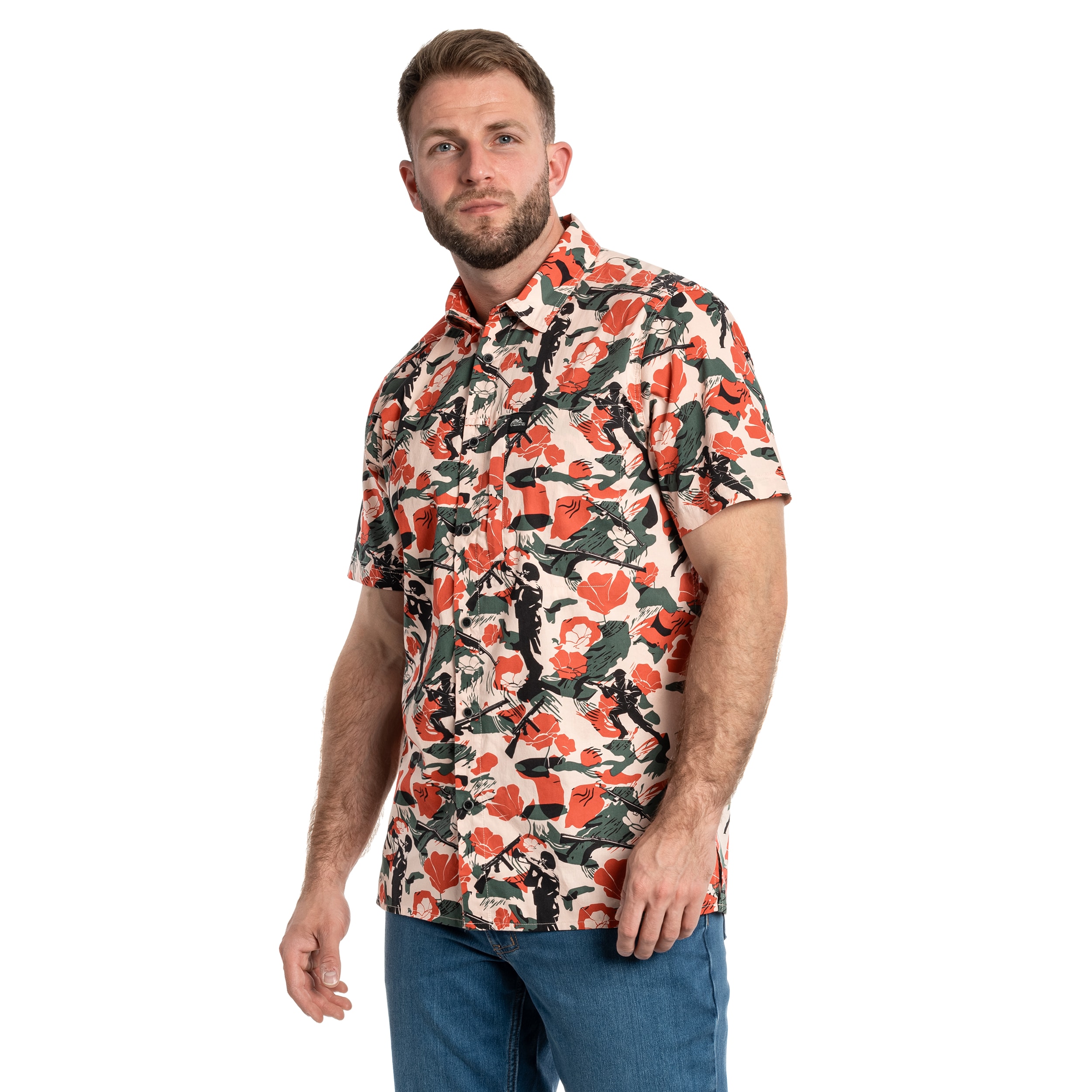 Chemise Tactical Hawaiian Short Sleeve Helikon-Tex - Cassino