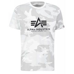 T-shirt Basic Alpha Industries - White Camo