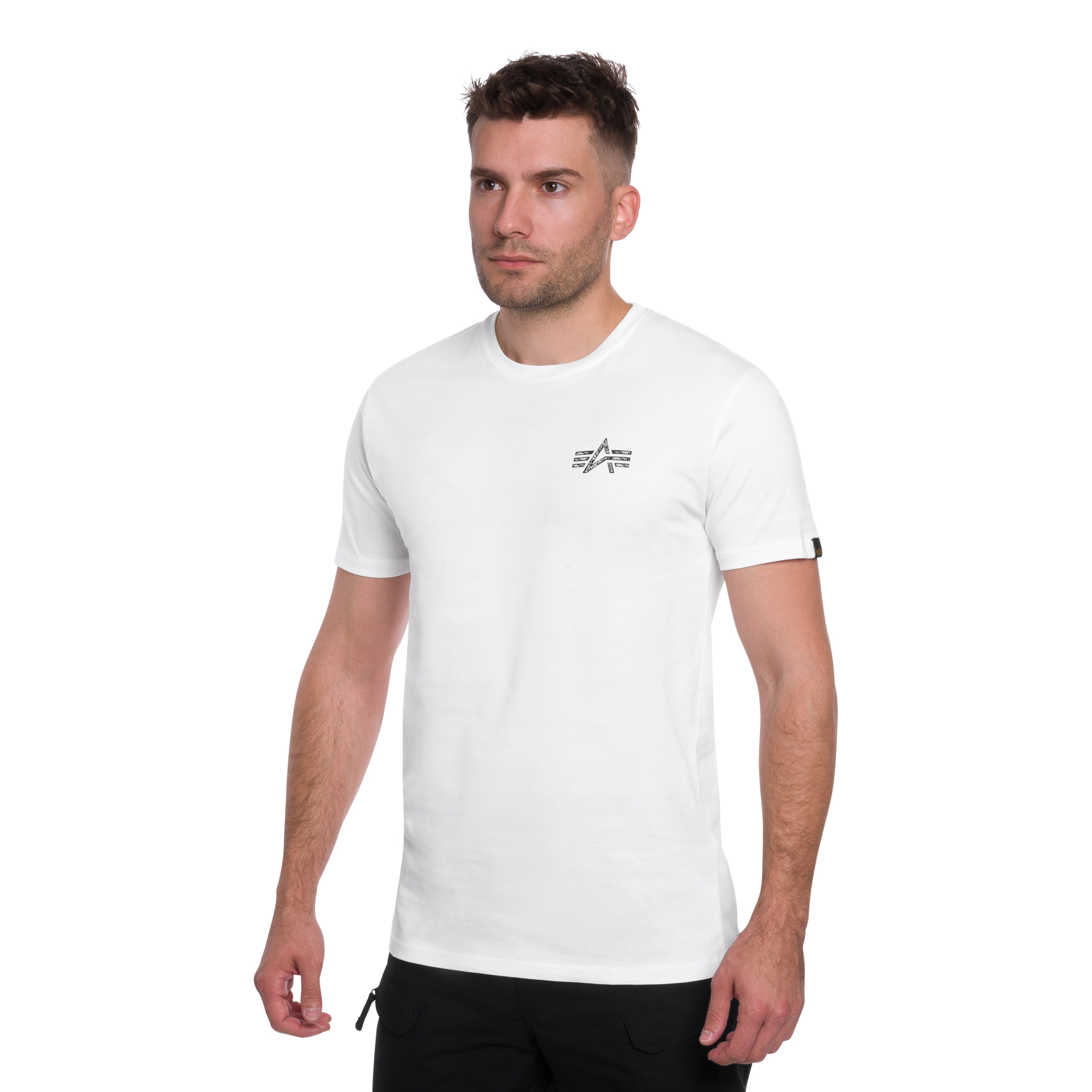 T-shirt Signature Back Print Alpha Industries - White