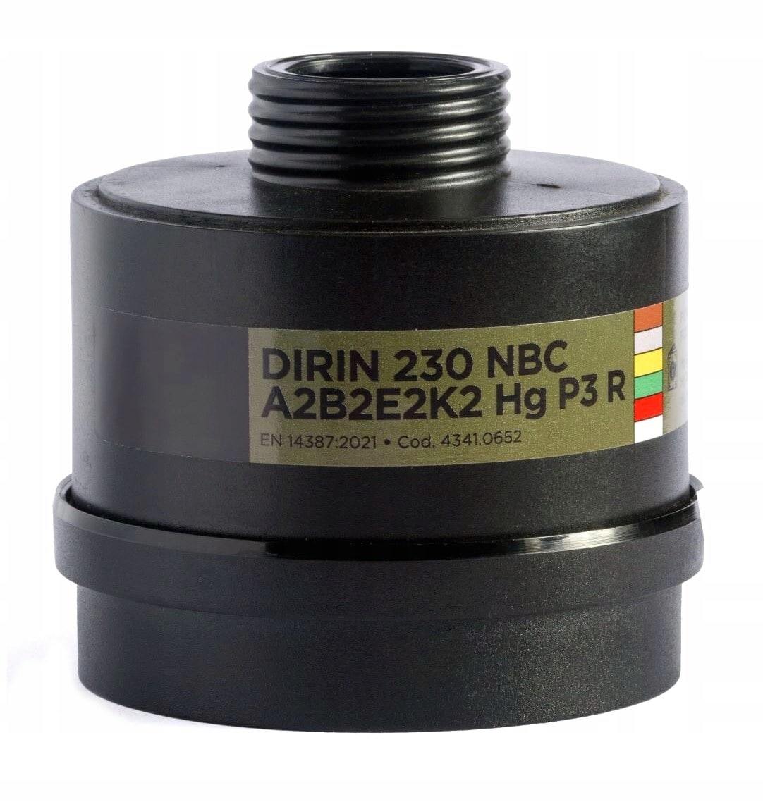 Filtre absorbeur Dirin 230 NBC A2B2E2K2HgP3 DPI