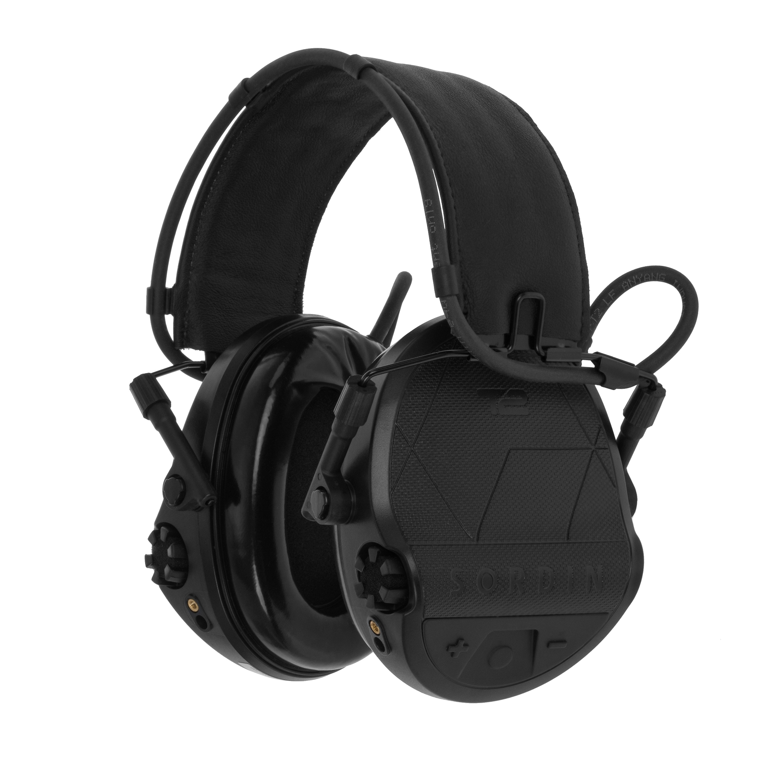 Protections auditives actives Supreme T2 Leather Sordin - Black