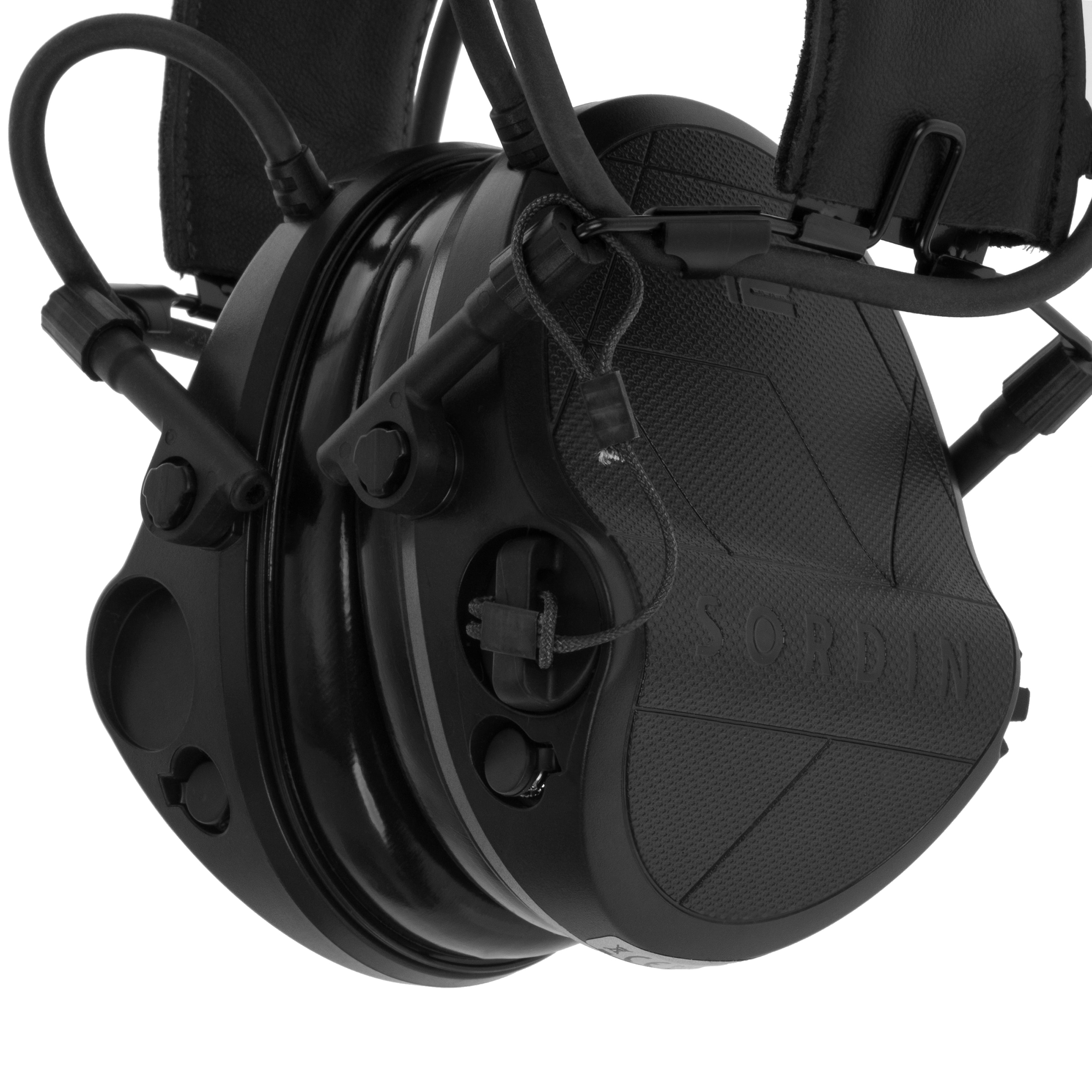 Protections auditives actives Supreme T2 Leather Sordin - Black