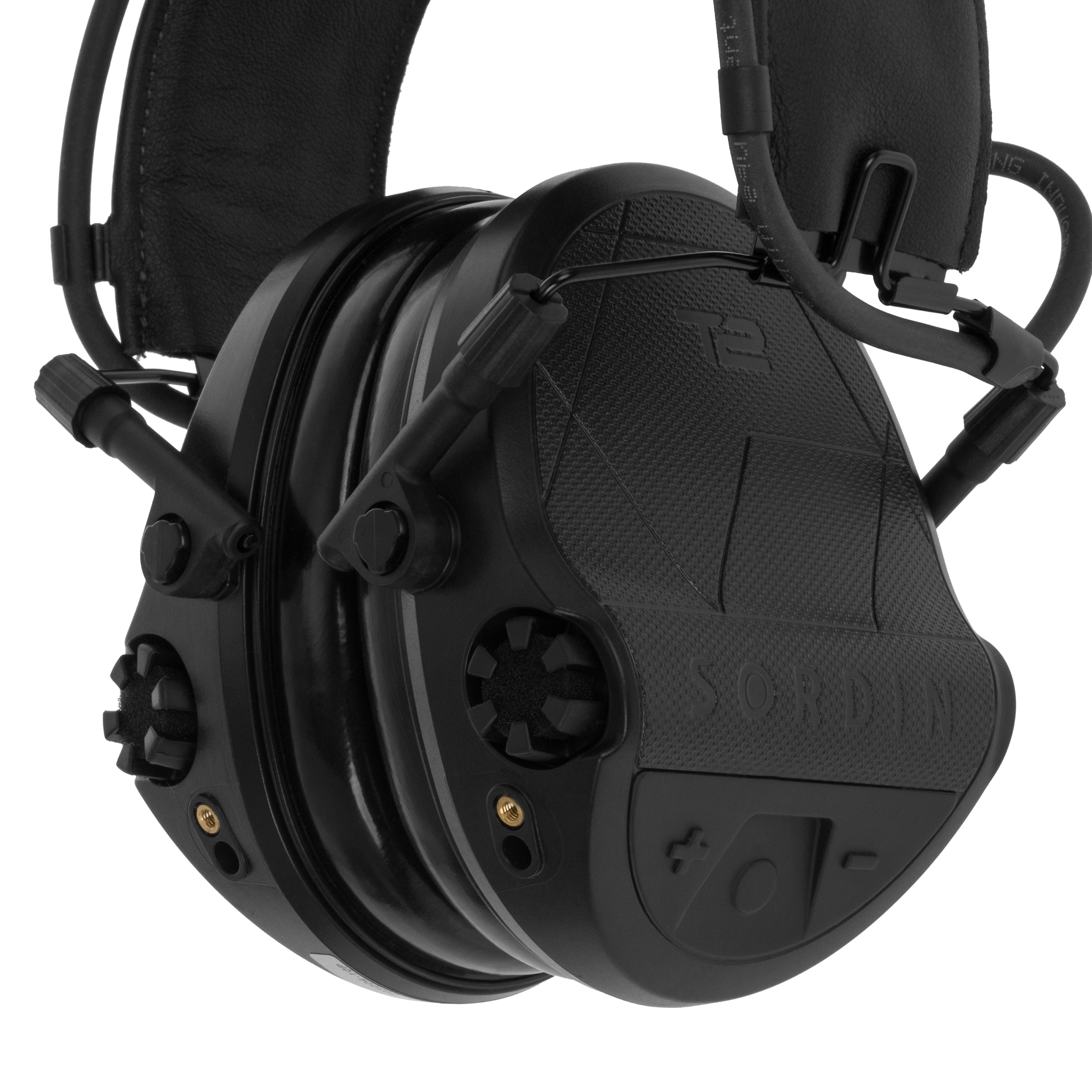 Protections auditives actives Supreme T2 Leather Sordin - Black