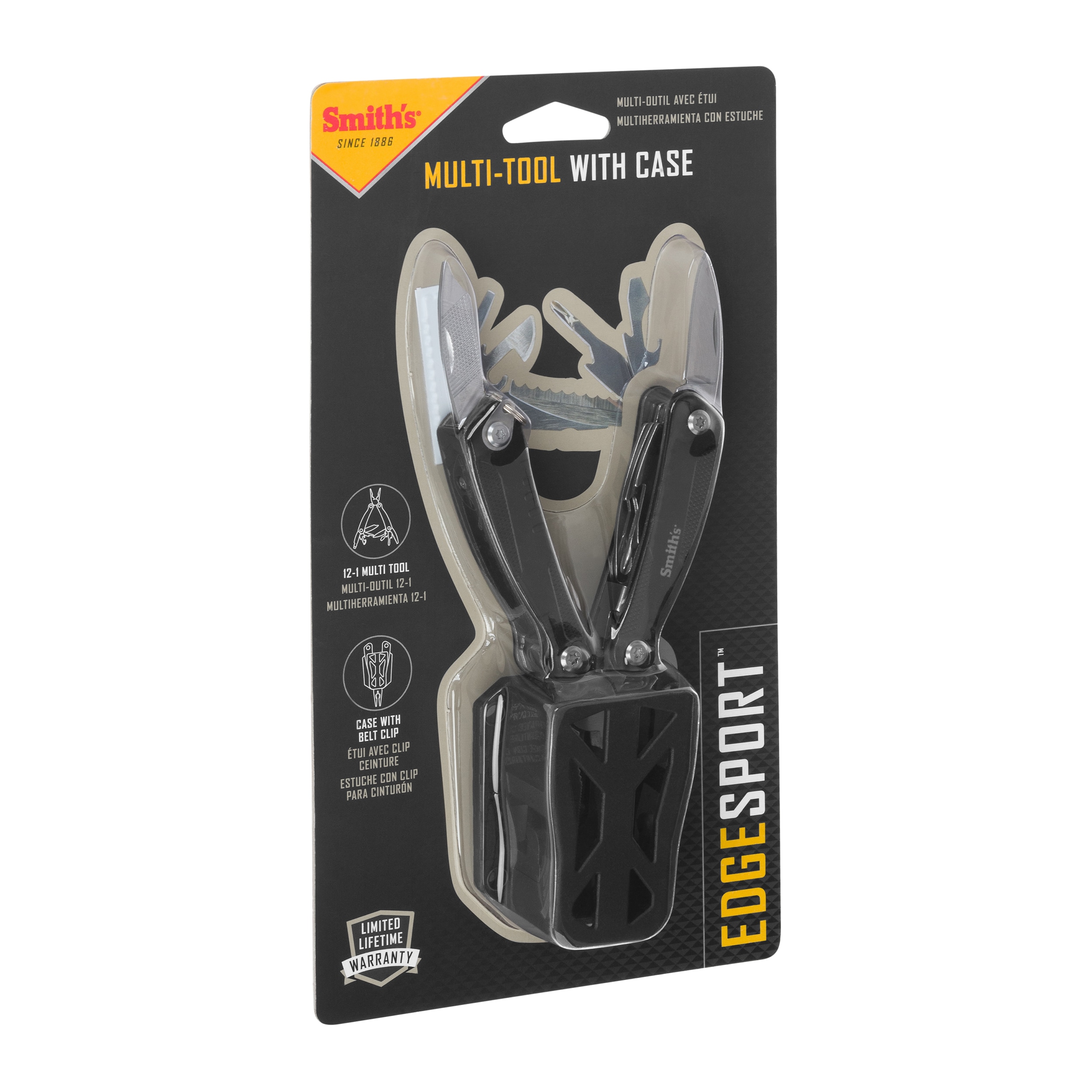 Multitool 3in 12-1 Smith's - Black