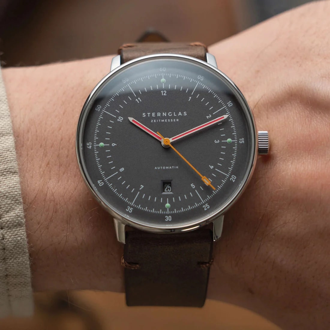 Montre Hamburg Automatik Sternglas - New Graphite