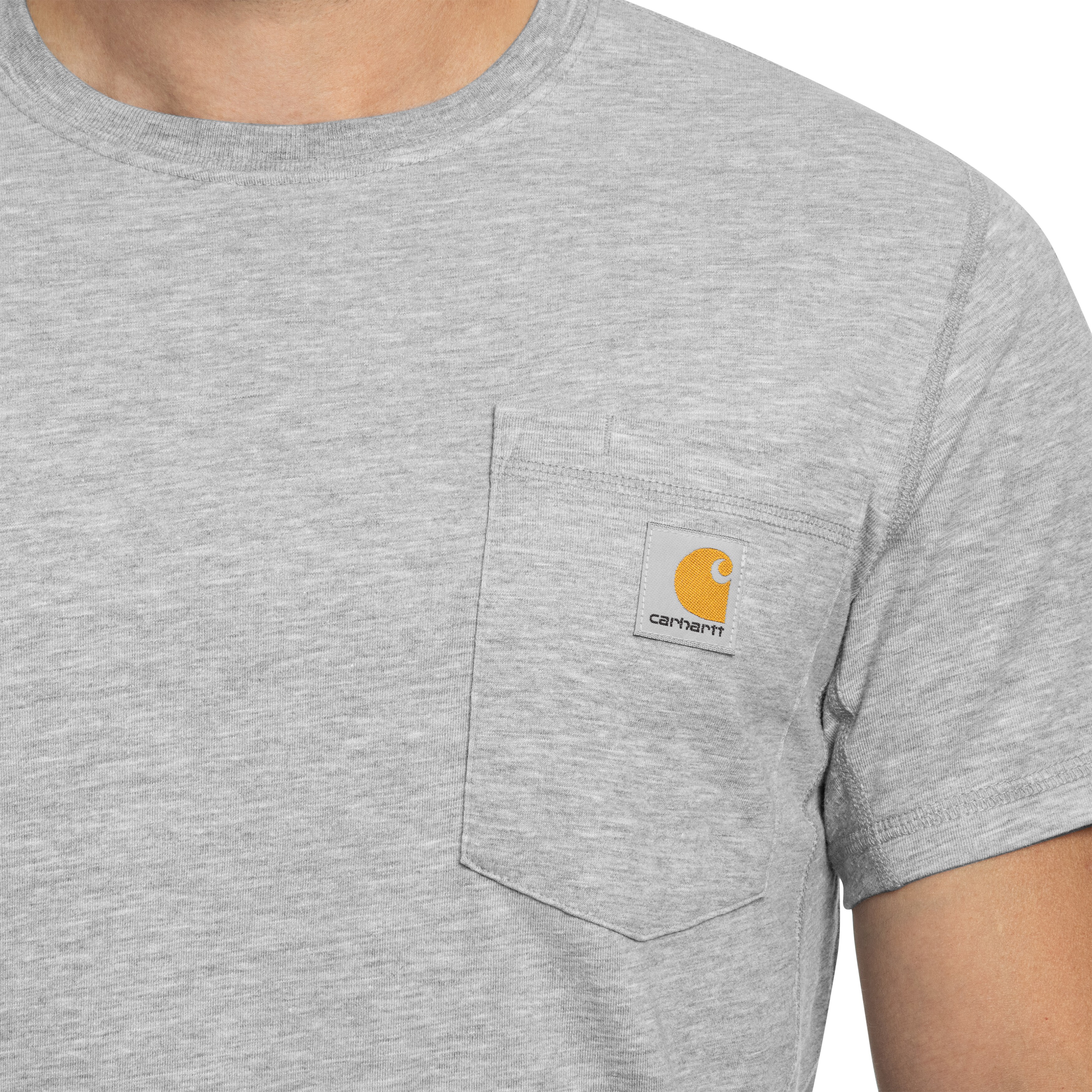 T-shirt Force Midweight S/S Pocket Carhartt - Heather Grey