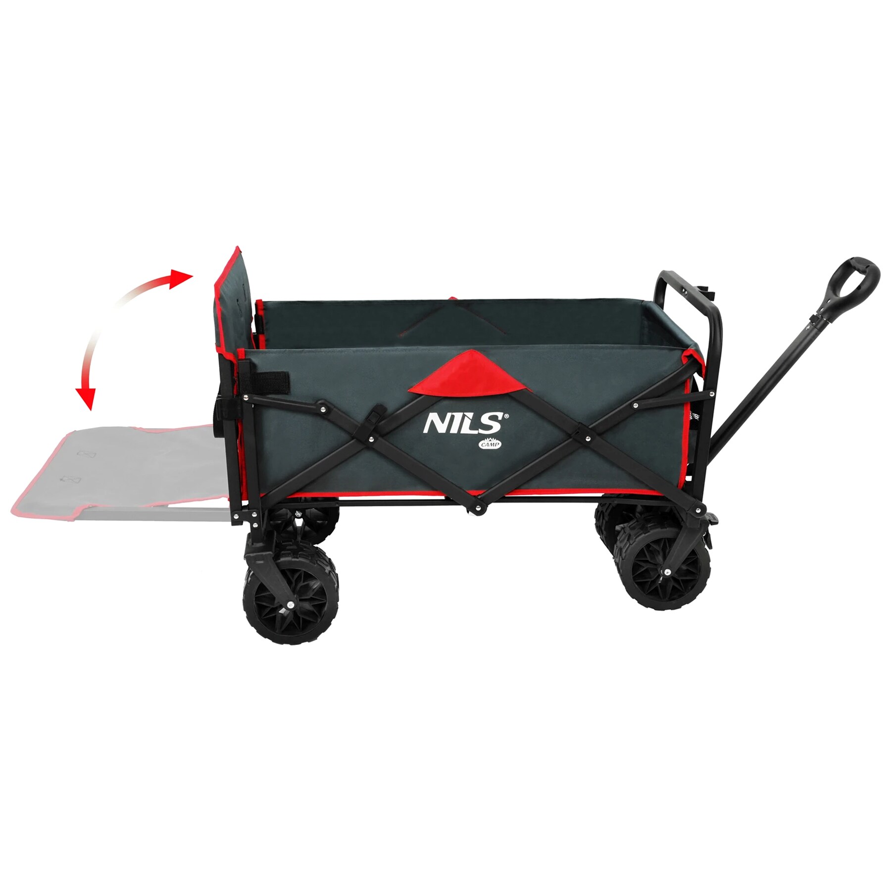 Chariot de transport NC2601 160L Nils Camp - Antracyt