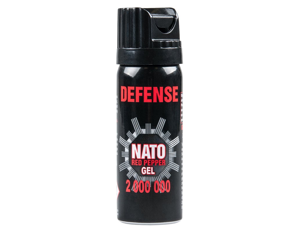 Spray au poivre en gel contre les animaux Nato Defense - cône 50 ml