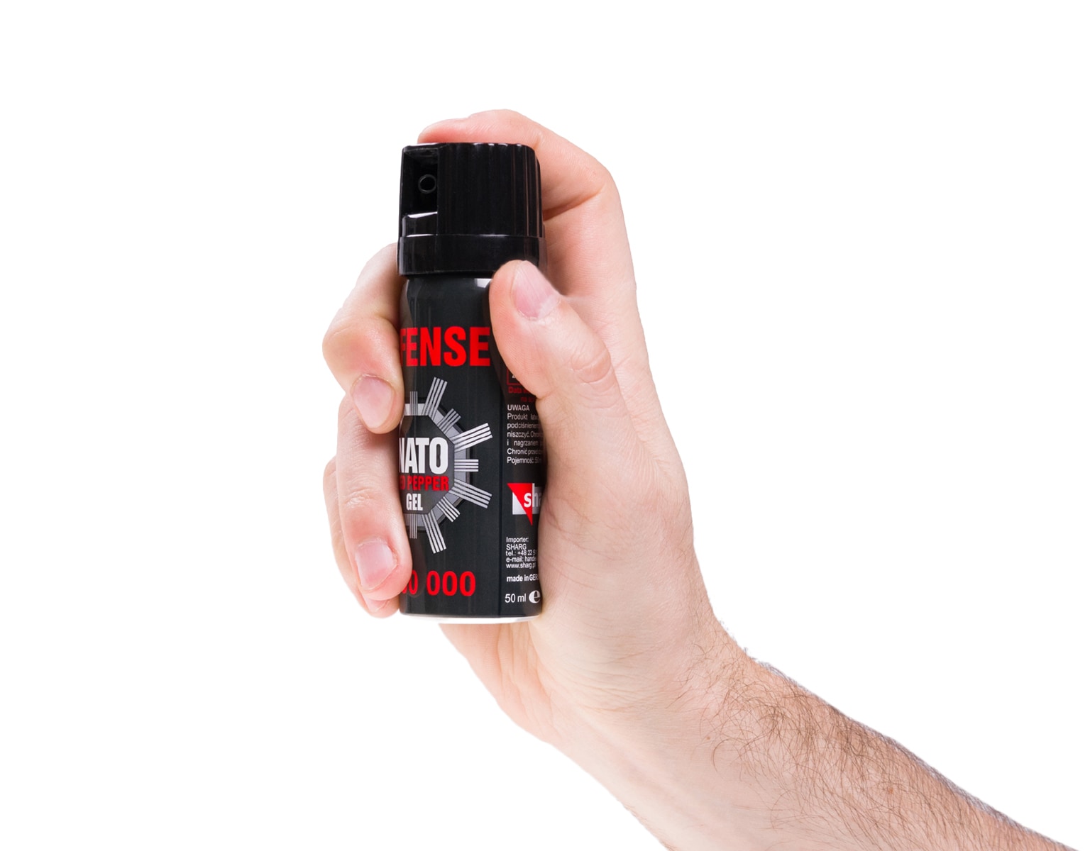 Spray au poivre en gel contre les animaux Nato Defense - cône 50 ml