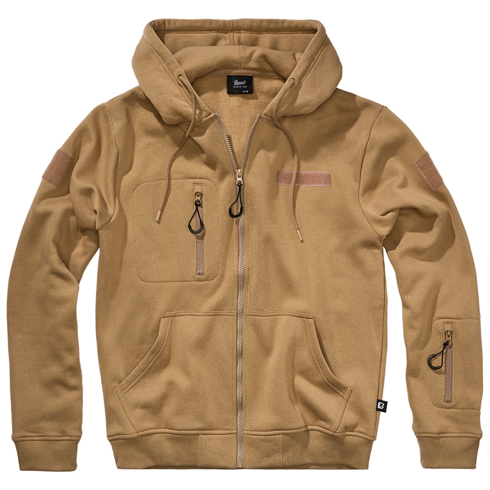 Sweat-shirt Tactical Sweat Jacket Brandit - Camel