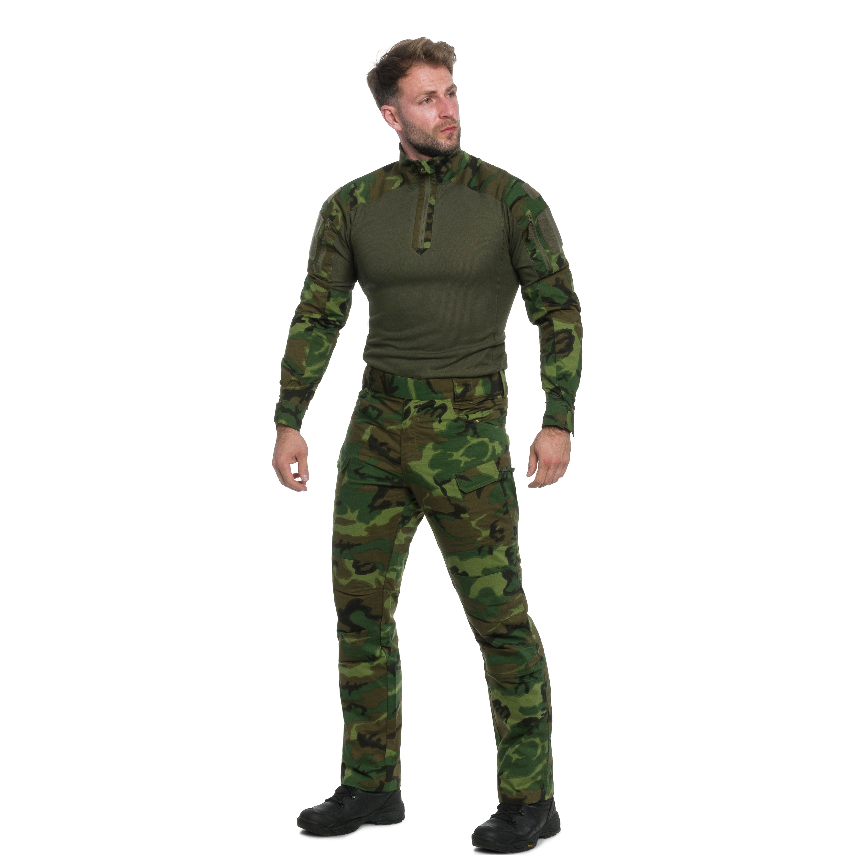 Sweat-shirt MCDU Combat Shirt Helikon-Tex - ERDL / Olive Green