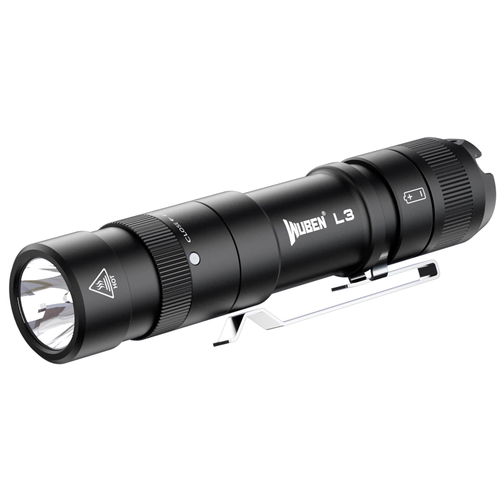 Lampe de poche L3 3000 lumens Wuben - Black