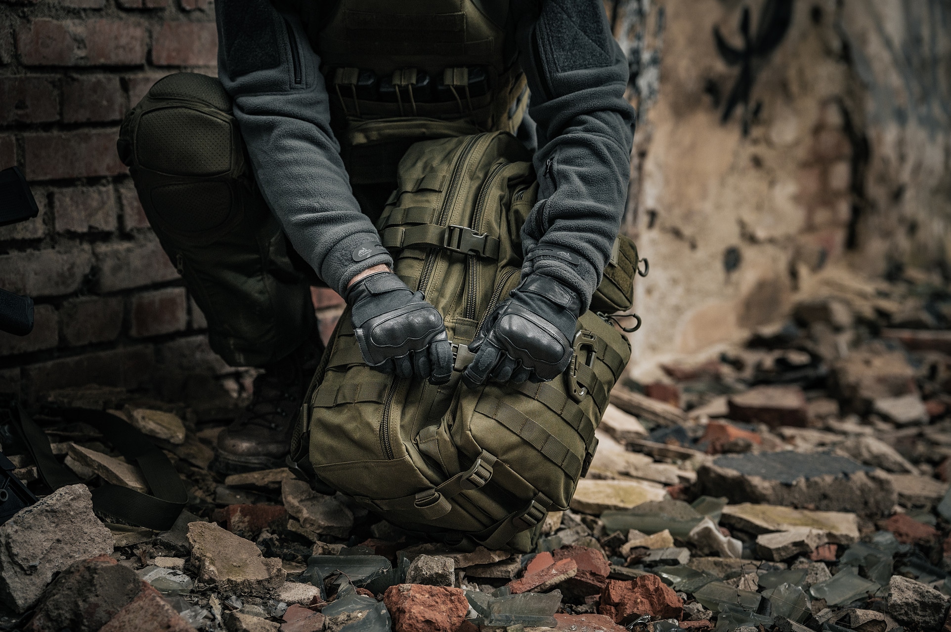 Sac à dos Brytzky Tactical Polygon Large 36 L - Olive