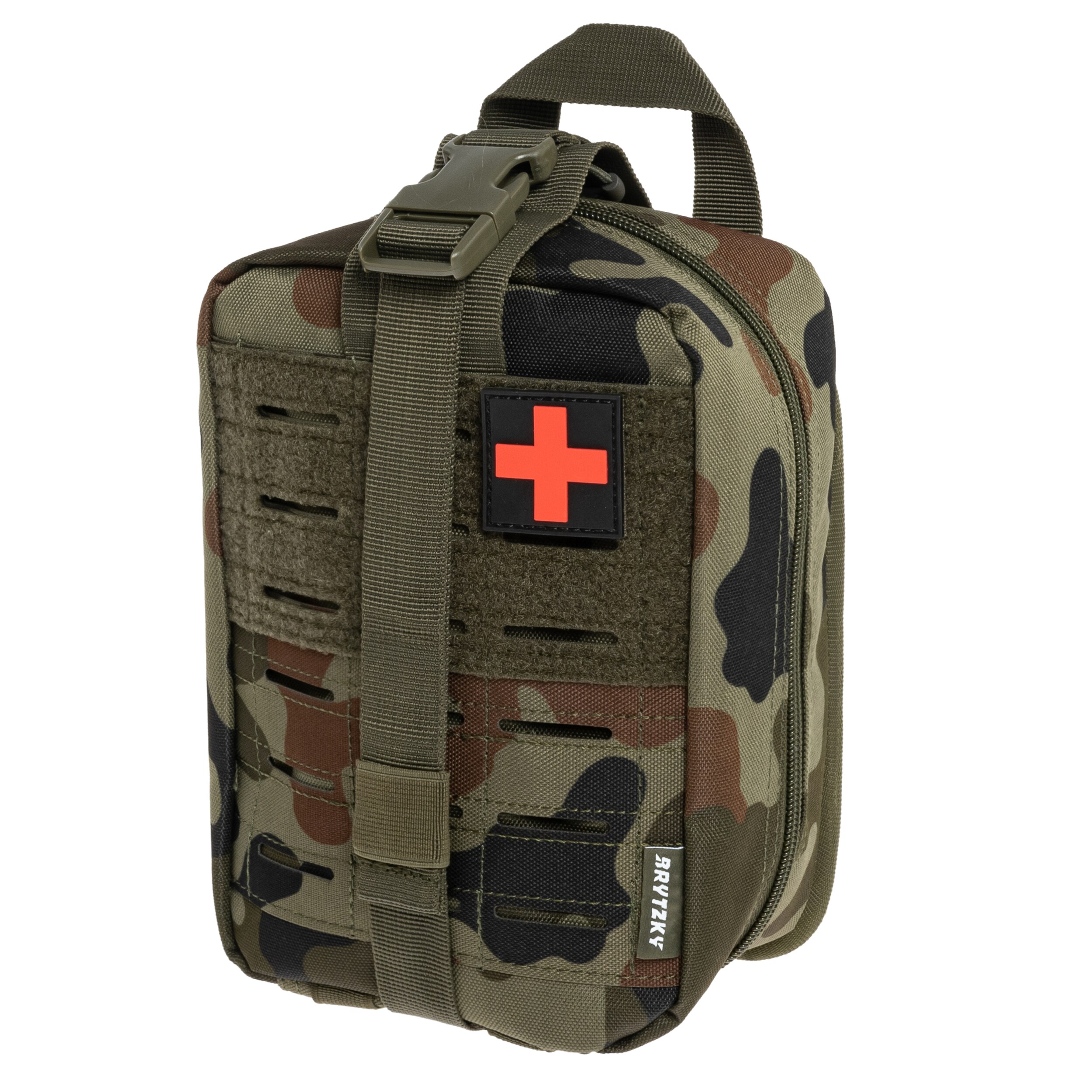 Trousse de premiers secours tactique MOLLE IFAK Brytzky Tactical - wz.93 Pantera PL Woodland