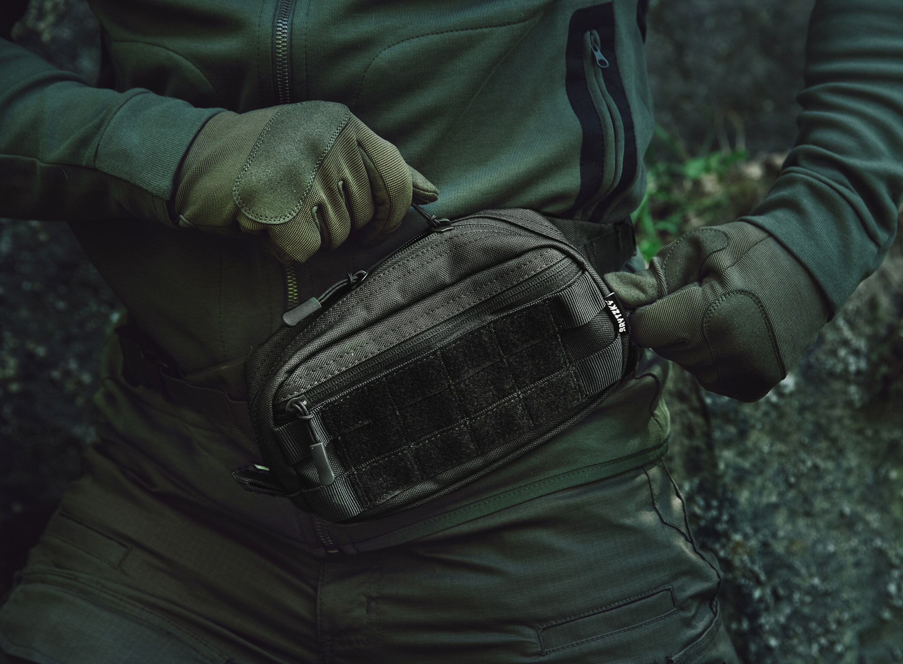 Sac banane PackMate Brytzky Tactical - Black