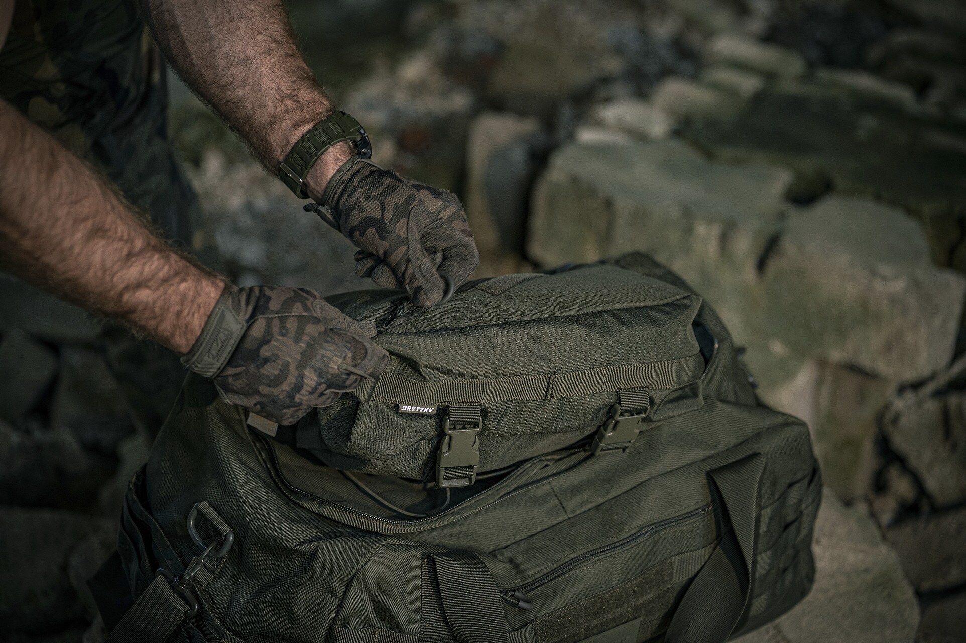 Organisateur GearCells 3 pcs. Brytzky Tactical - Olive