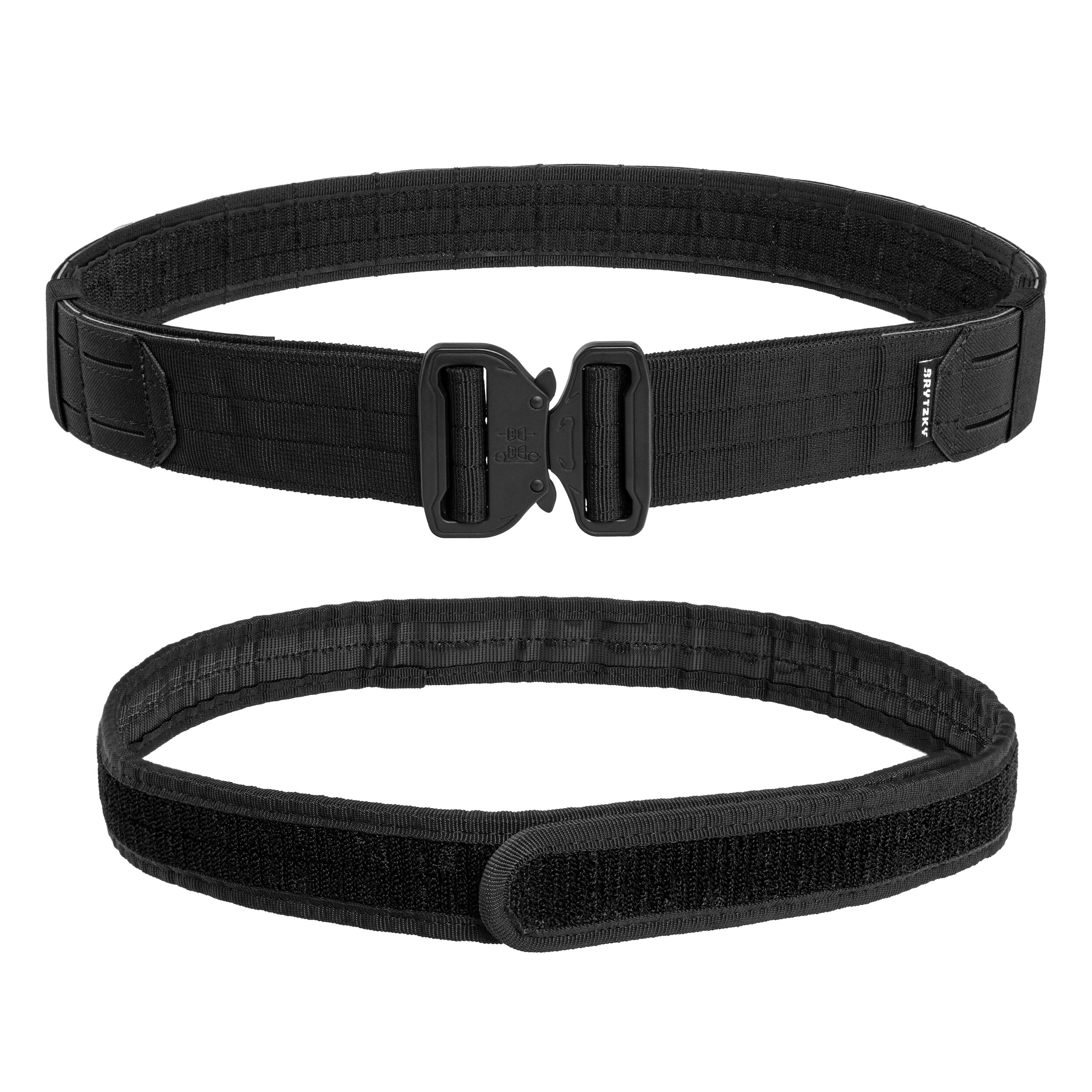 Ceinture tactique  MOLLE Laser Cut avec ceinture intérieure Brytzky Tactical - Black