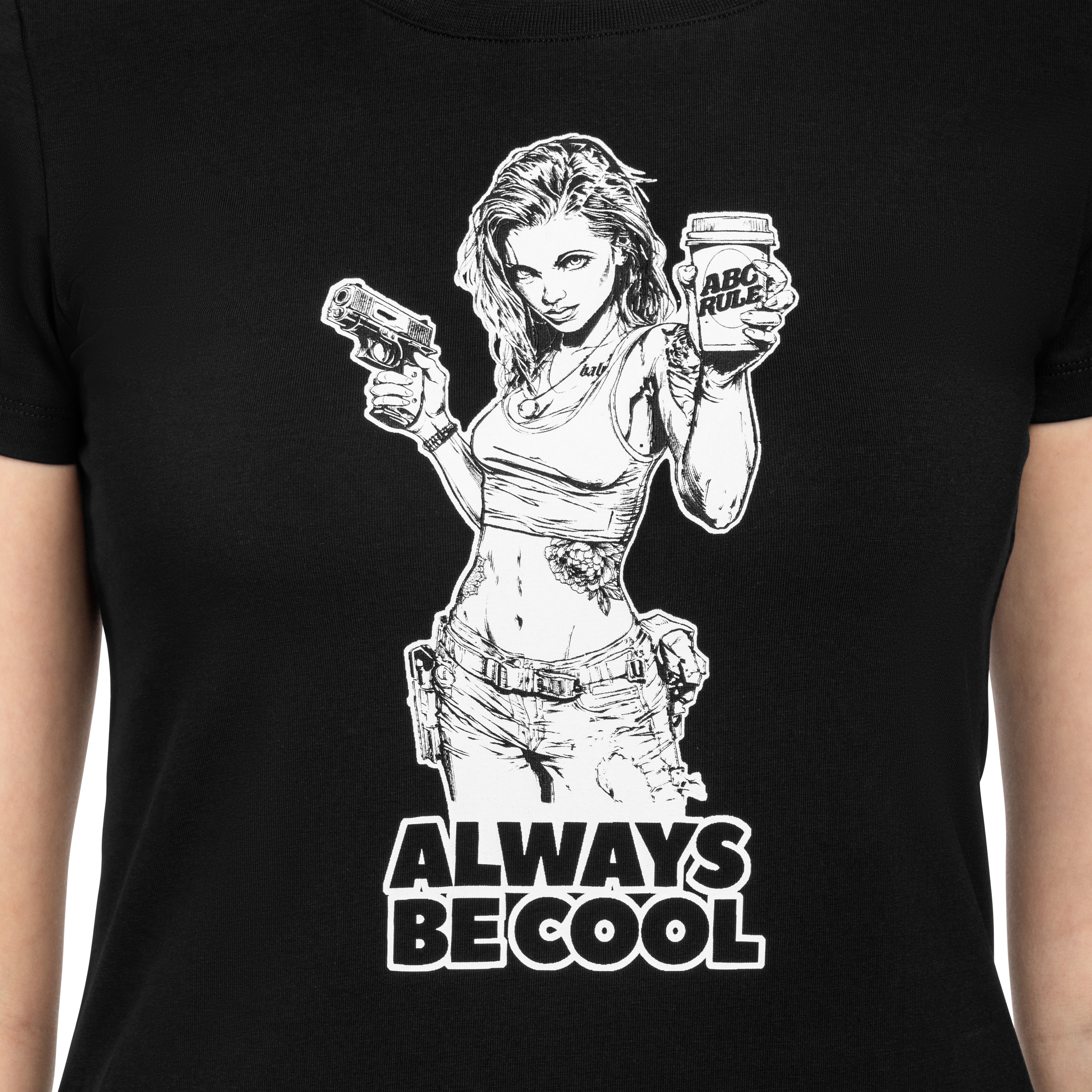 T-shirt pour femmes ABC Always Be Cool Helikon-Tex - Black