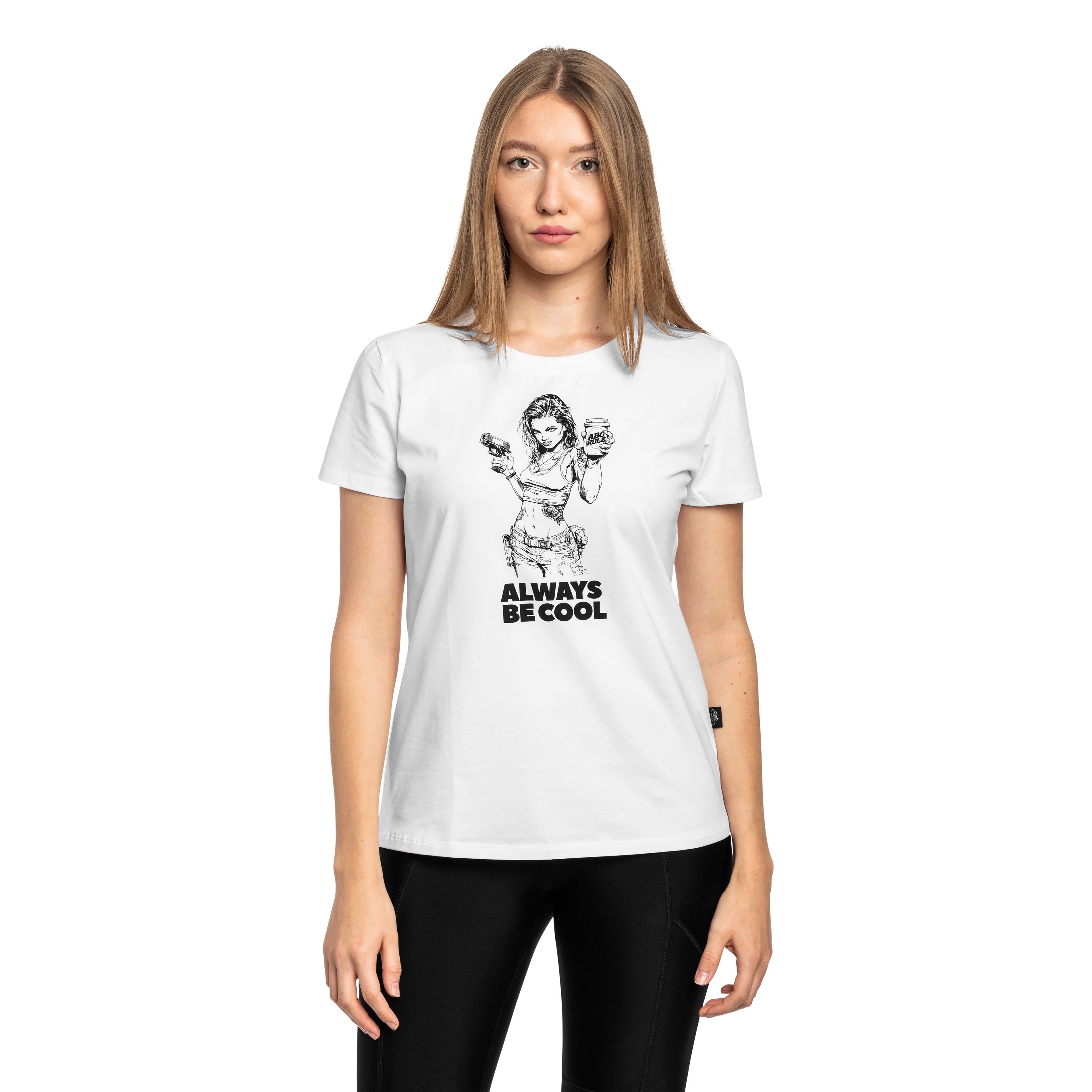T-shirt pour femmes ABC Always Be Cool Helikon-Tex - White