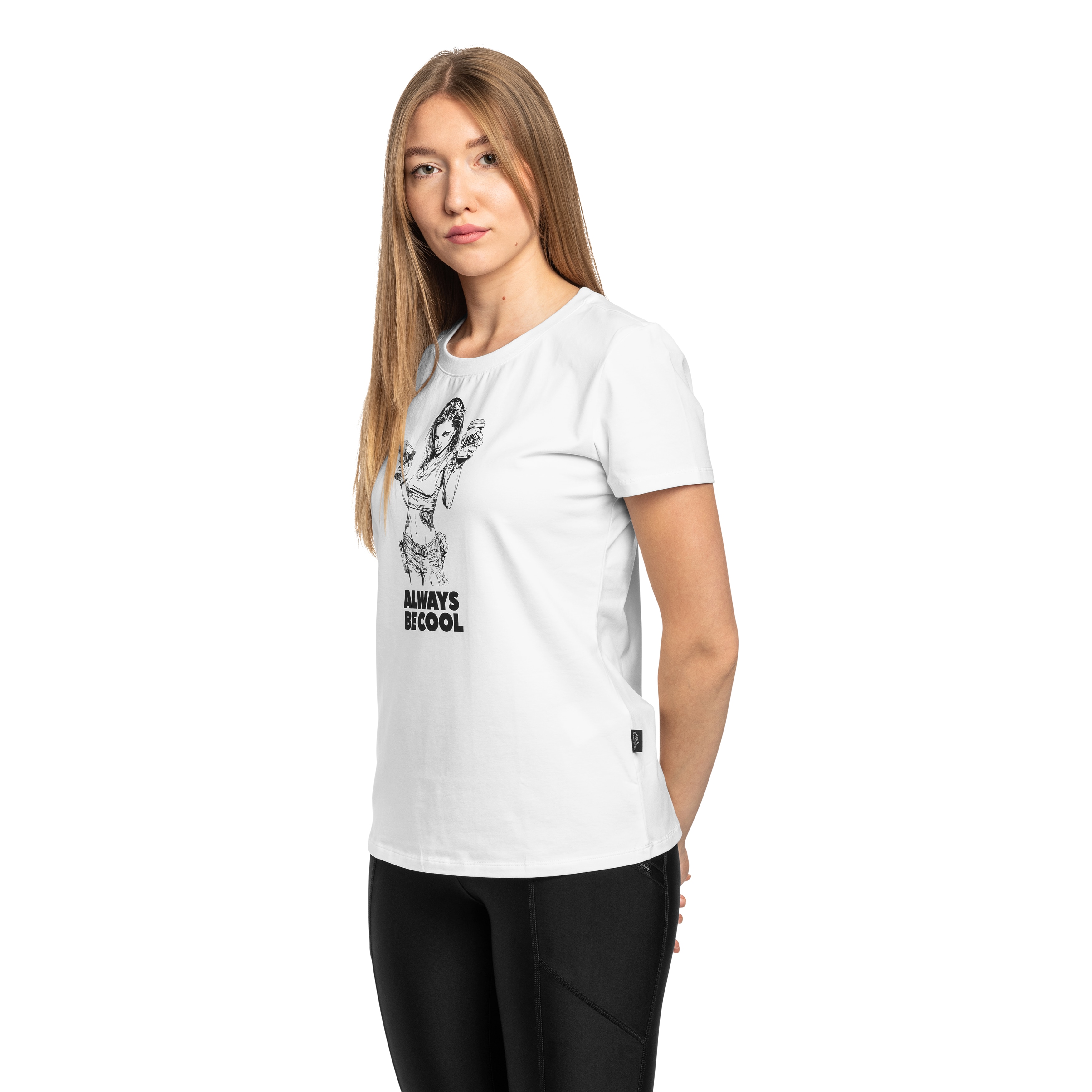 T-shirt pour femmes ABC Always Be Cool Helikon-Tex - White