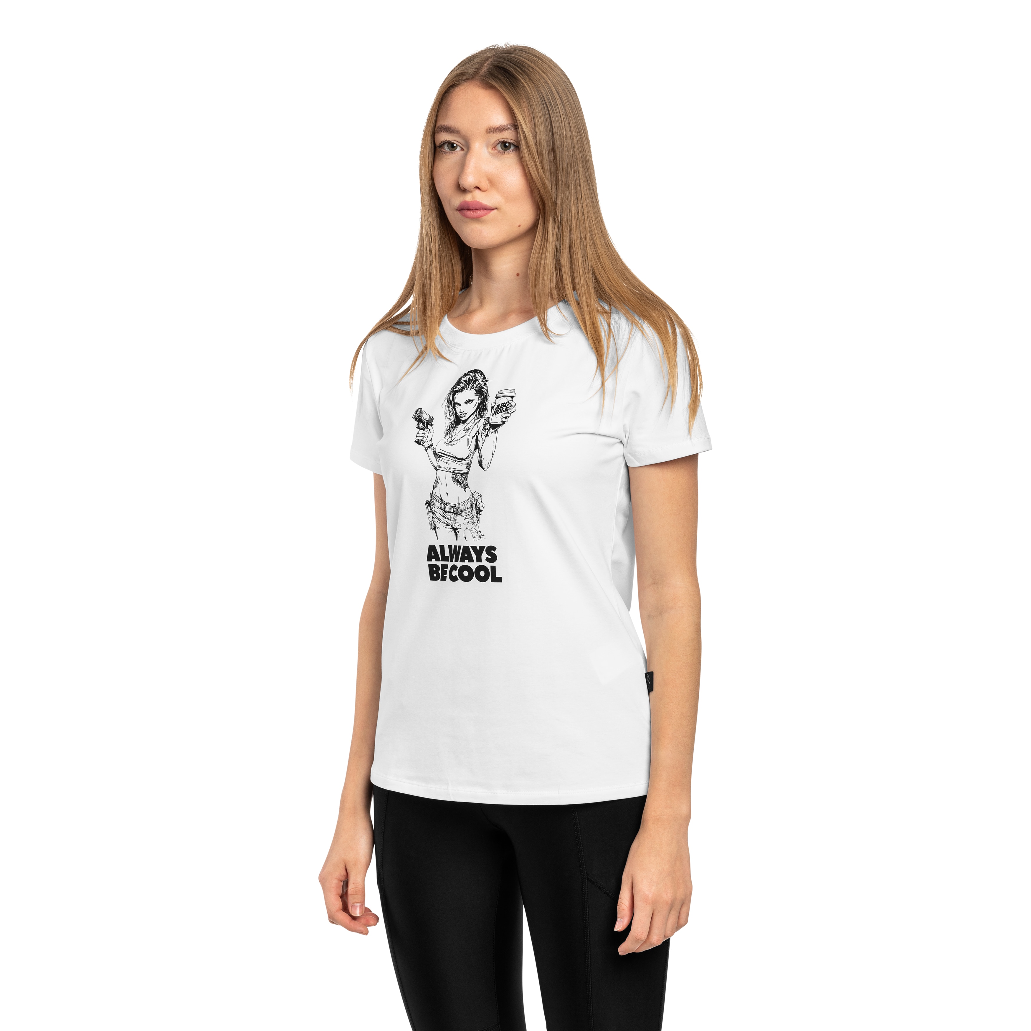 T-shirt pour femmes ABC Always Be Cool Helikon-Tex - White