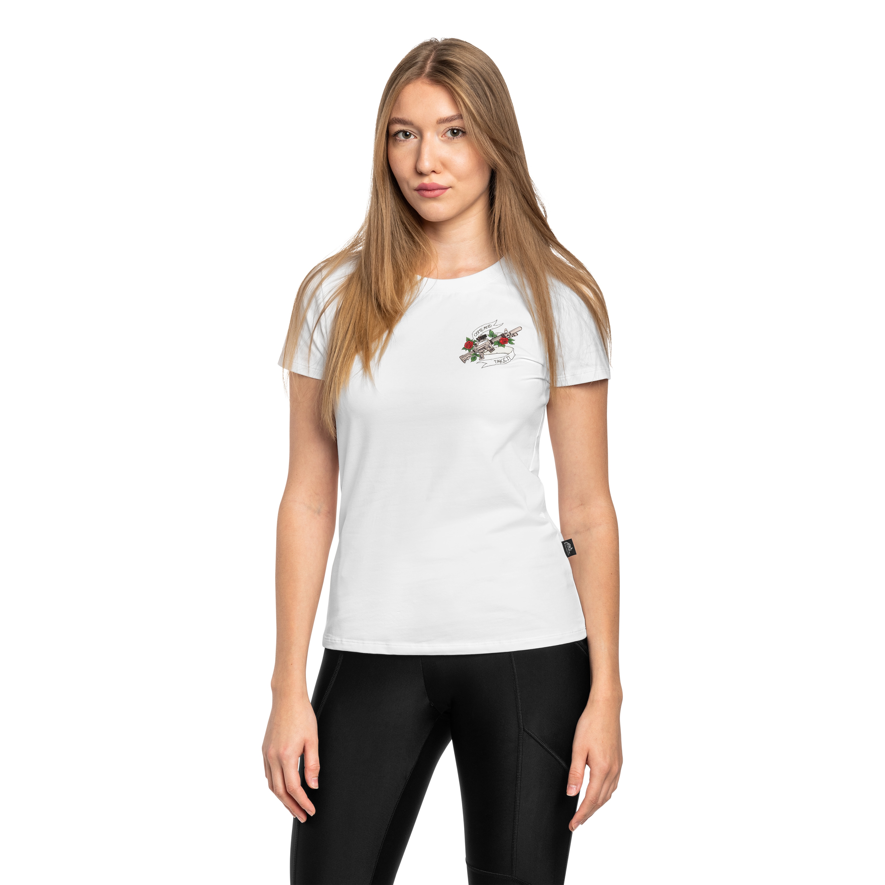 T-shirt femme Come And Take It Slim Helikon-Tex - White