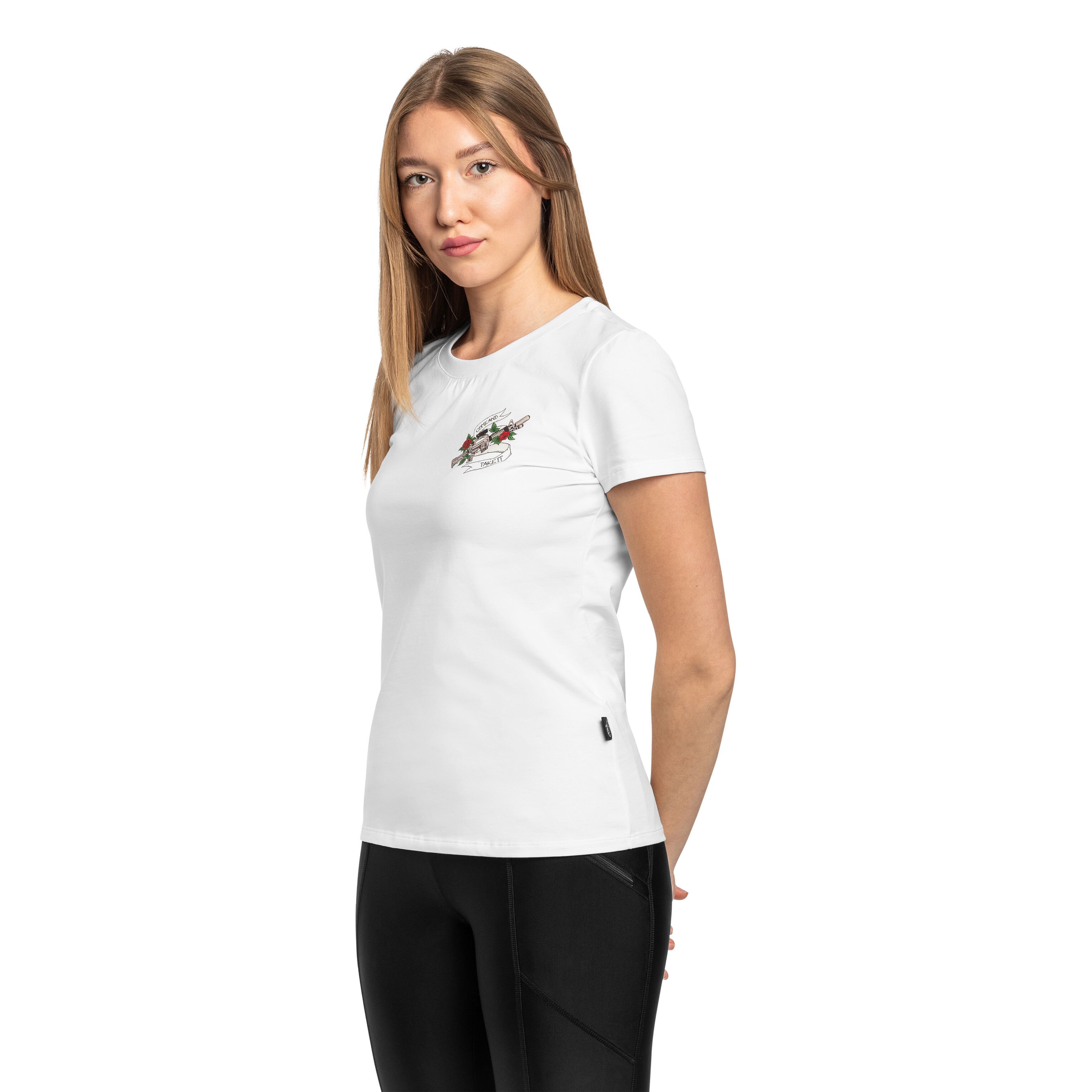 T-shirt femme Come And Take It Slim Helikon-Tex - White