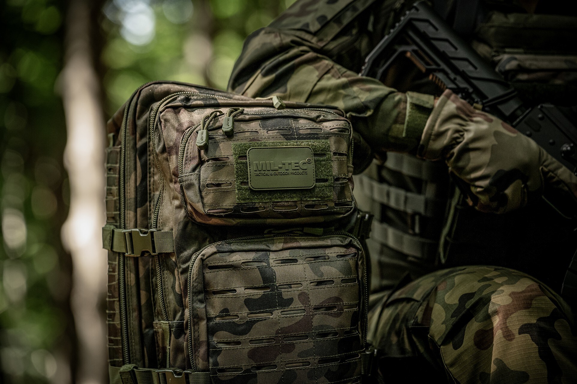 Sac à dos Assault Pack Laser Cut Large 36 L Mil-Tec - wz.93 Pantera PL Woodland