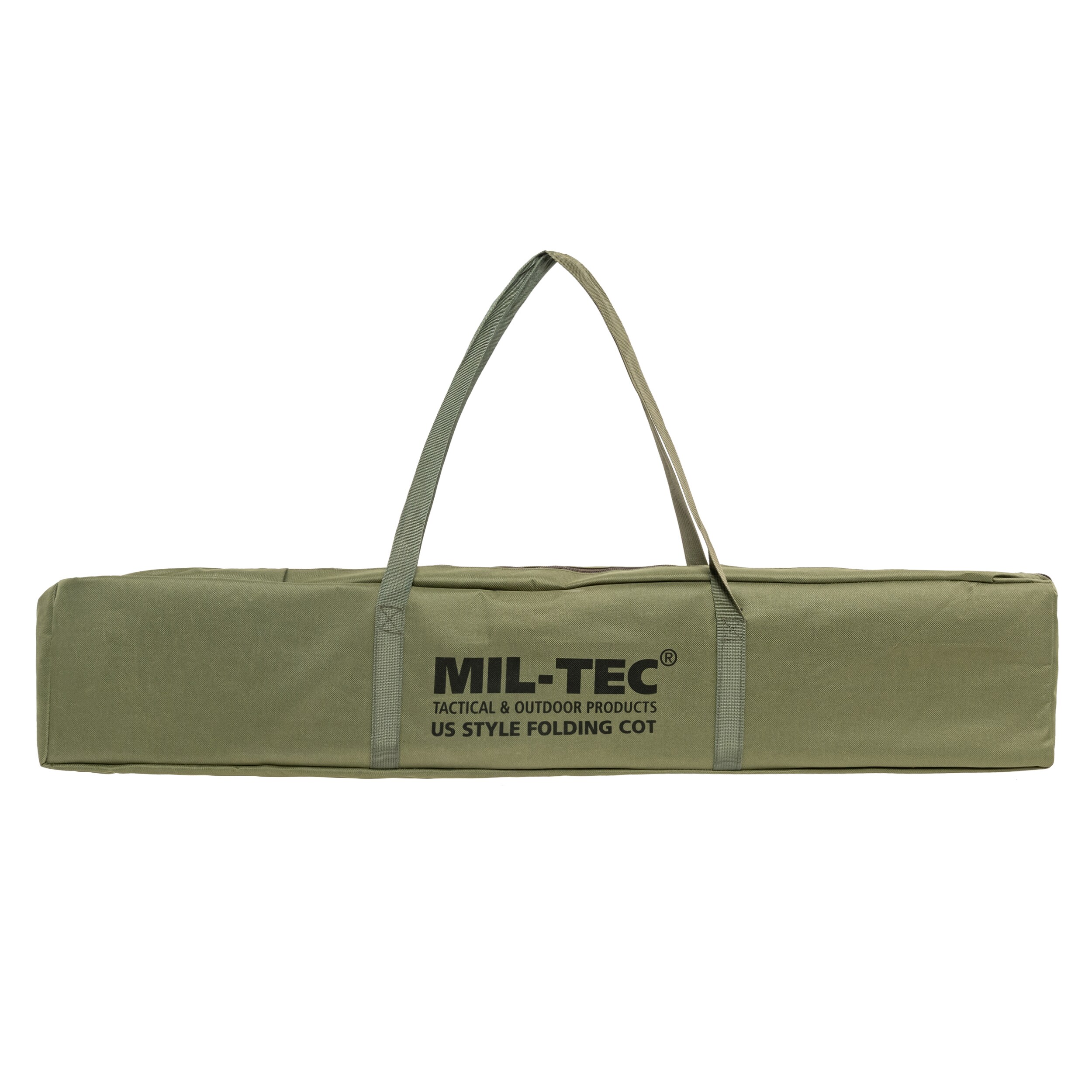 Lit de camp pliable US Style stalowe 190 x 65 cm Mil-Tec - Olive