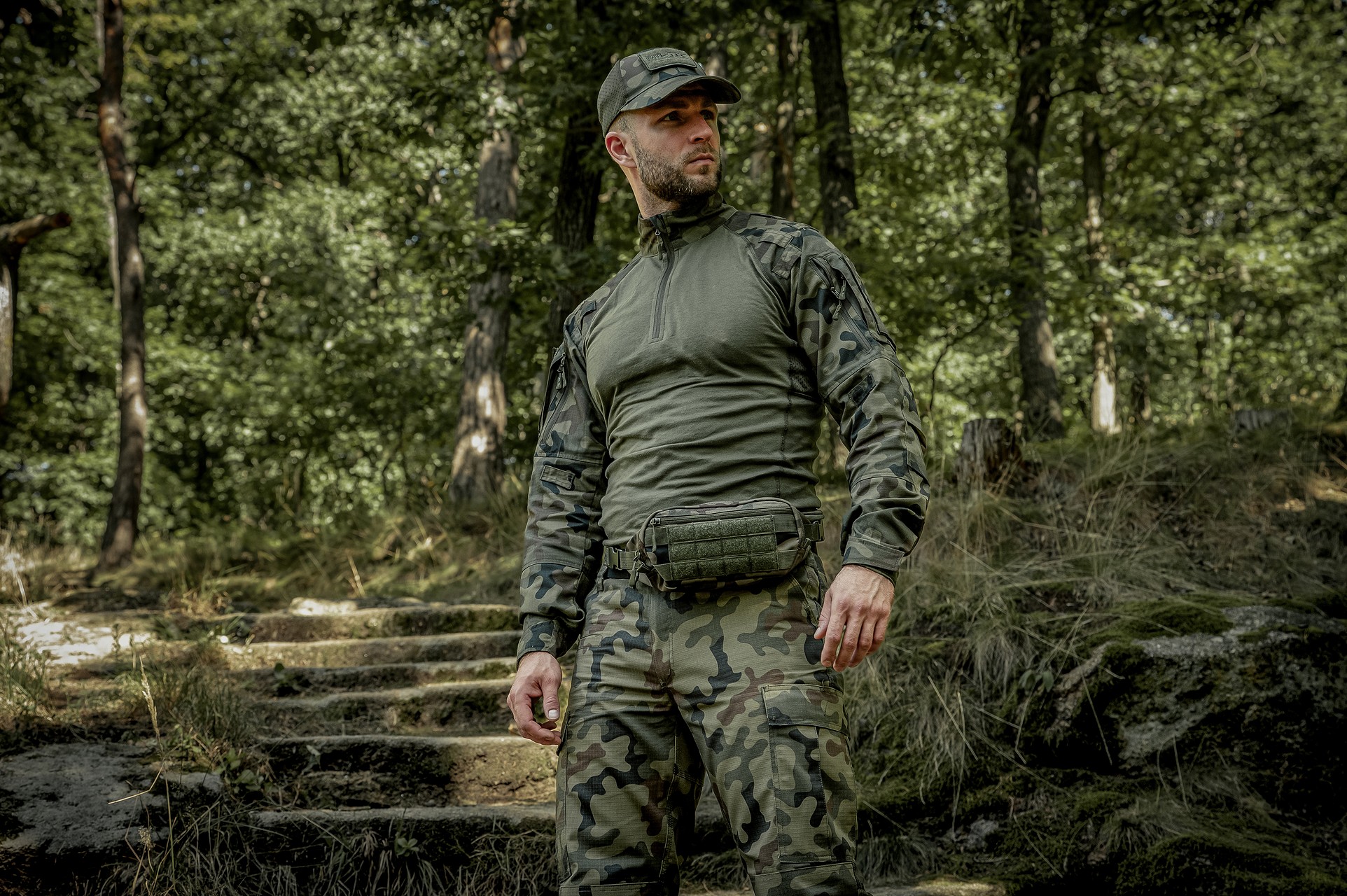 Sweat-shirt Tactical Field 2.0 Mil-Tec - wz.93 Pantera PL Woodland