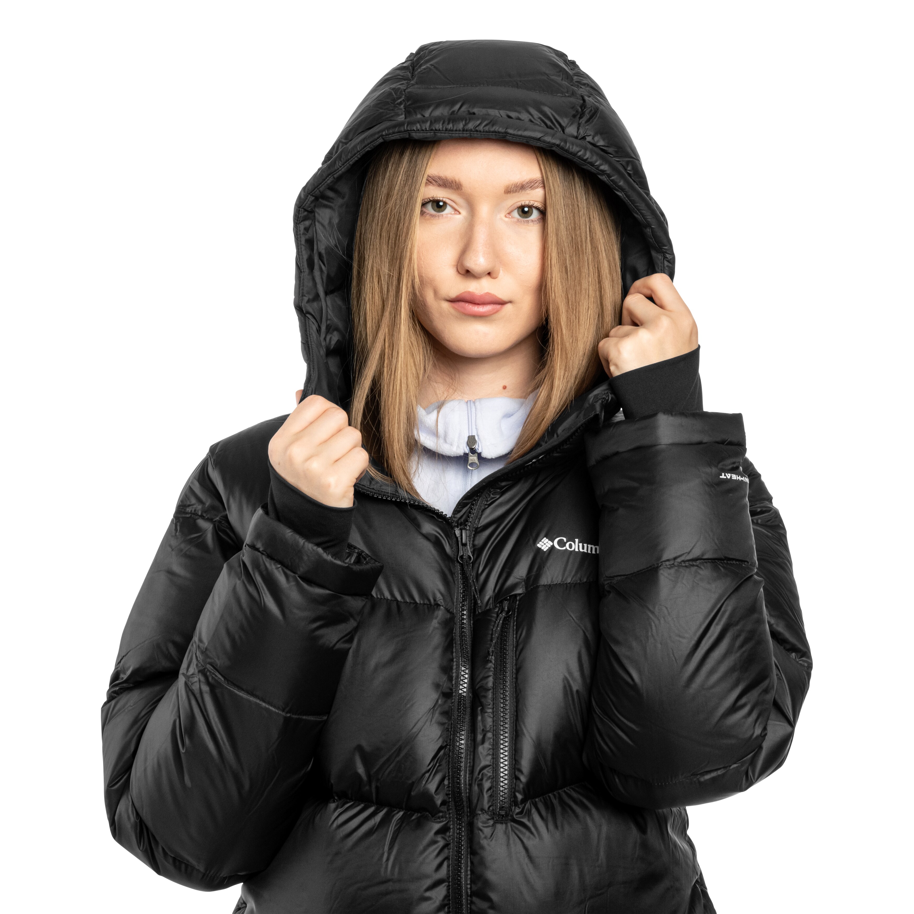 Veste pour femme Cloudview Down Hooded Jacket Columbia - Black