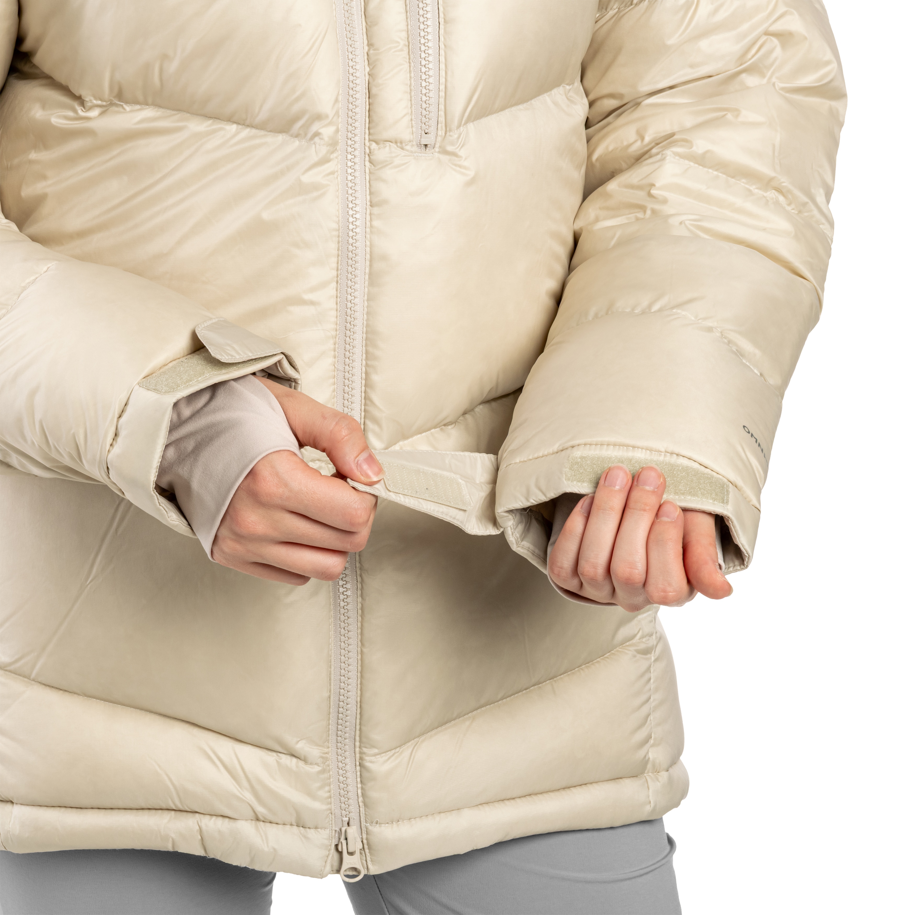 Veste pour femme Cloudview Down Hooded Jacket Columbia - Dark Stone