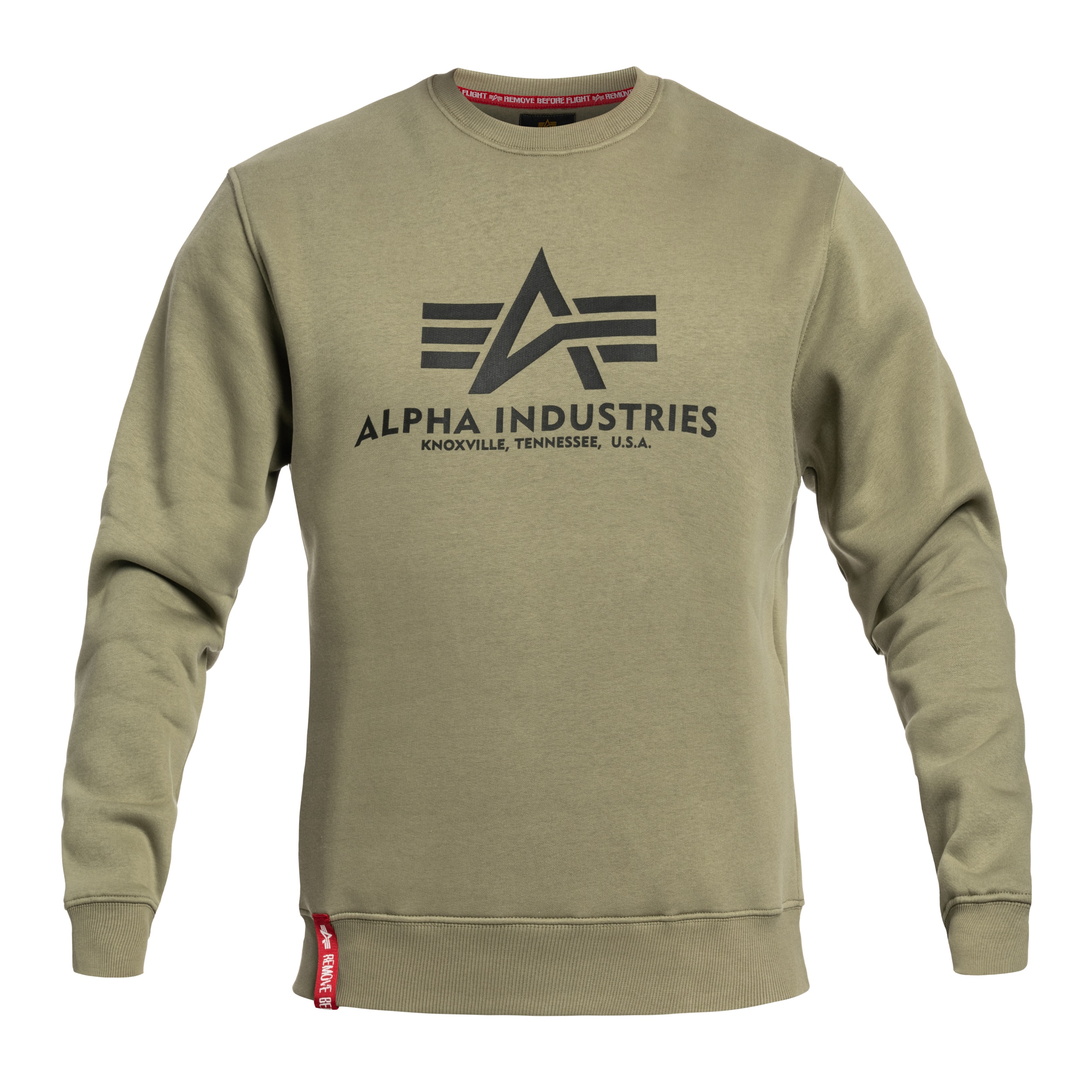 Sweat-shirt Basic Sweater Alpha Industries - Olive