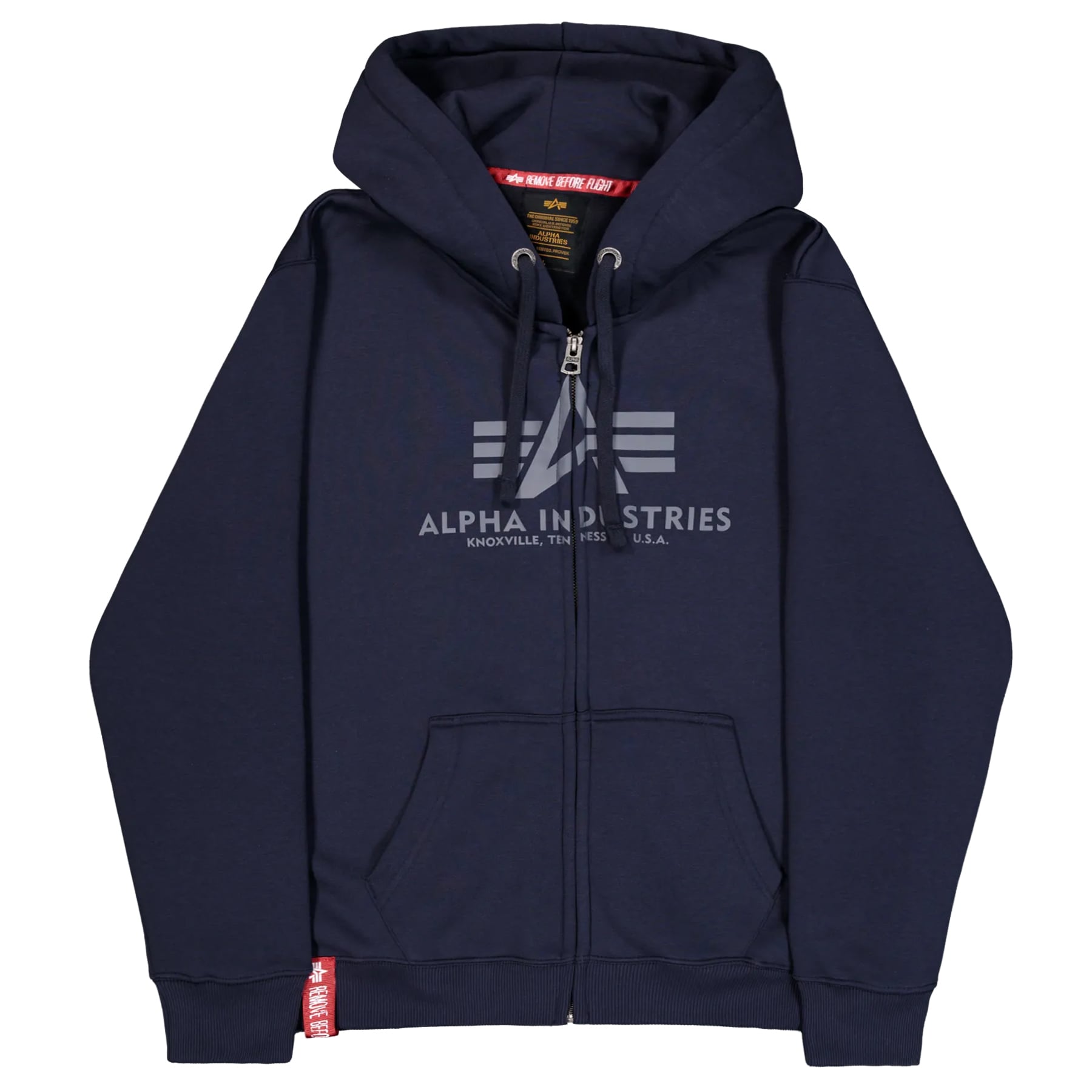 Sweat-shirt Basic Zip Hoody Alpha Industries - Rep Blue