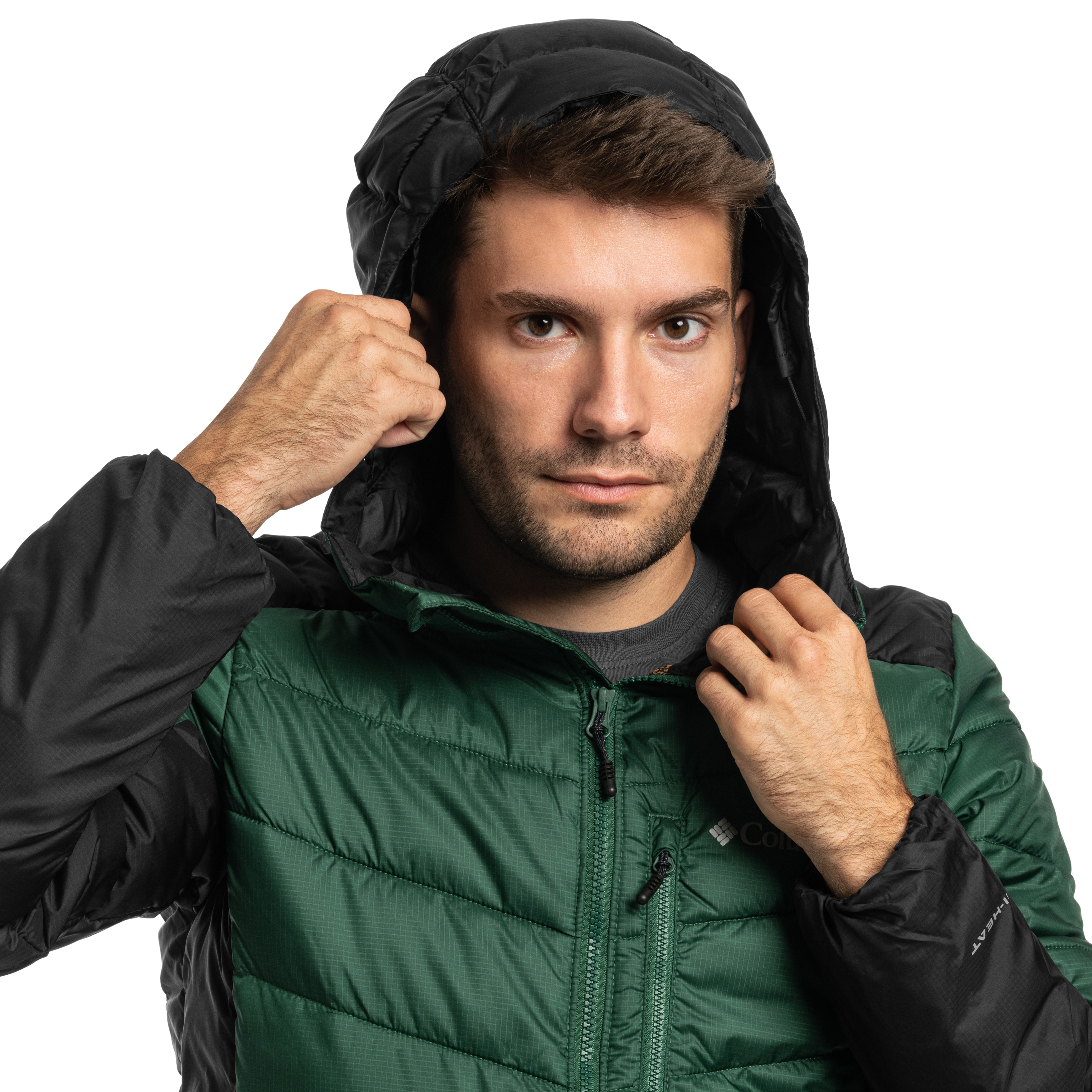 Veste Labyrinth Loop II Insulated Hooded Columbia - Rain Forest/Black