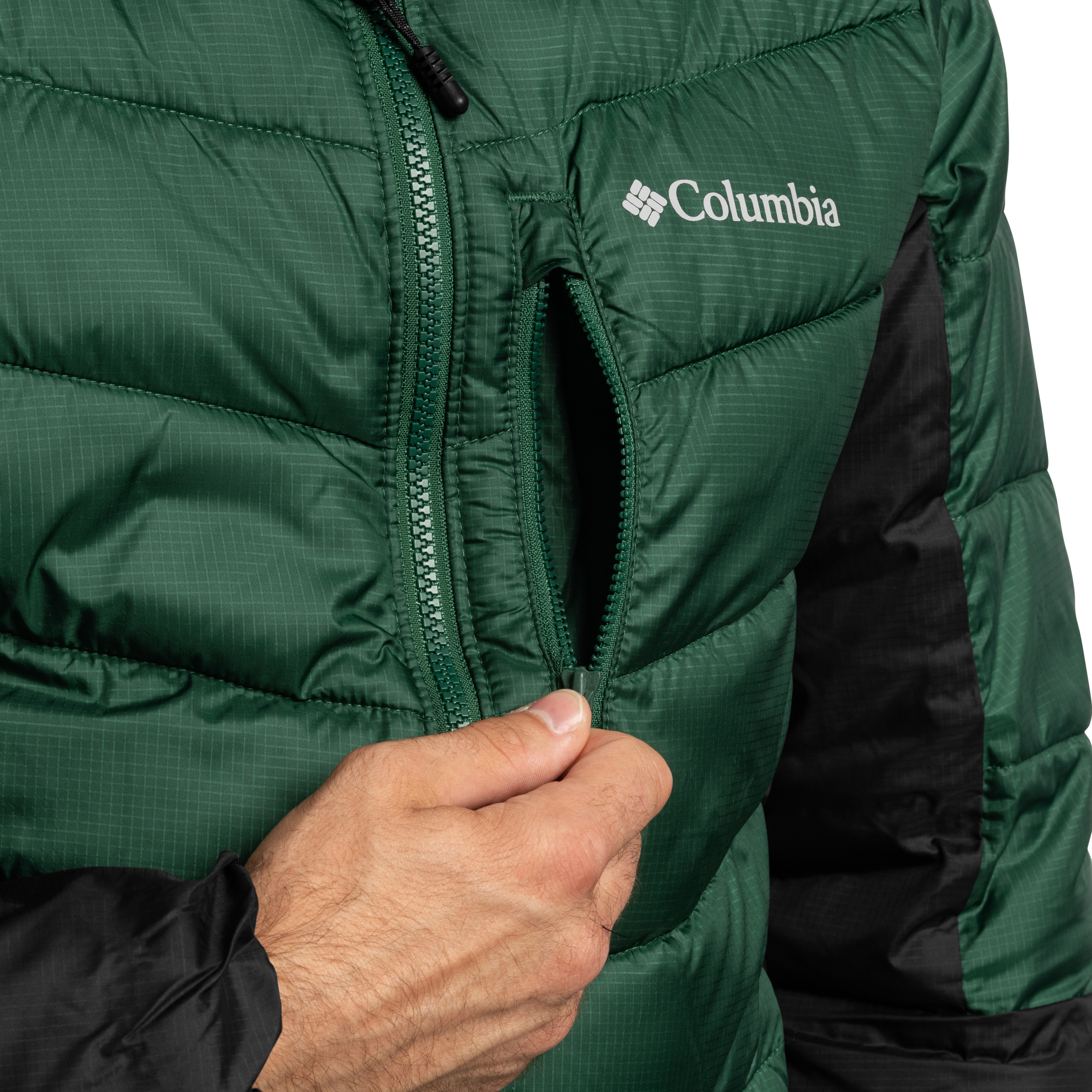 Veste Labyrinth Loop II Insulated Hooded Columbia - Rain Forest/Black