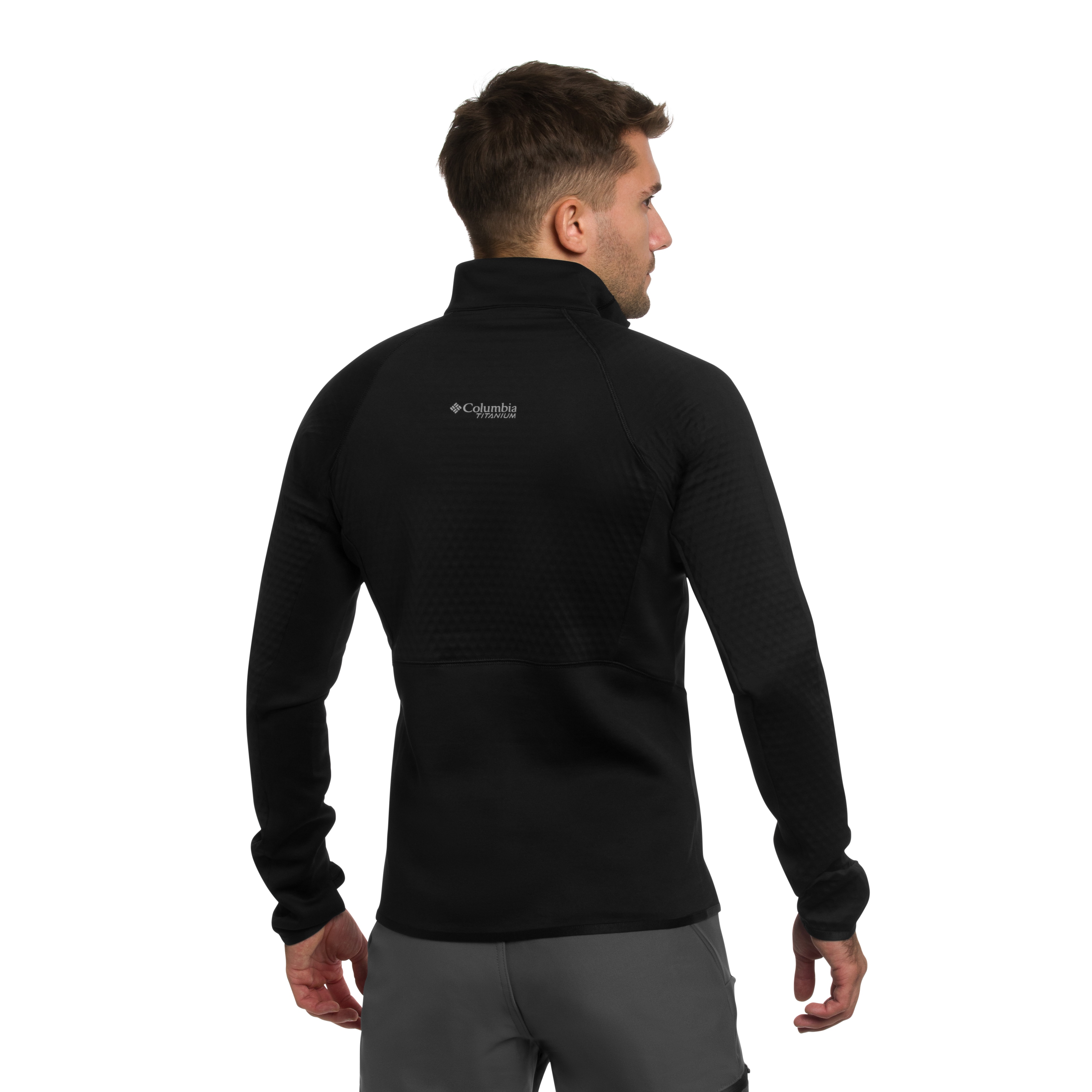 Polaire Crystal Leaf Omni-Heat Helix Technical Half Zip Fleece Columbia - Black