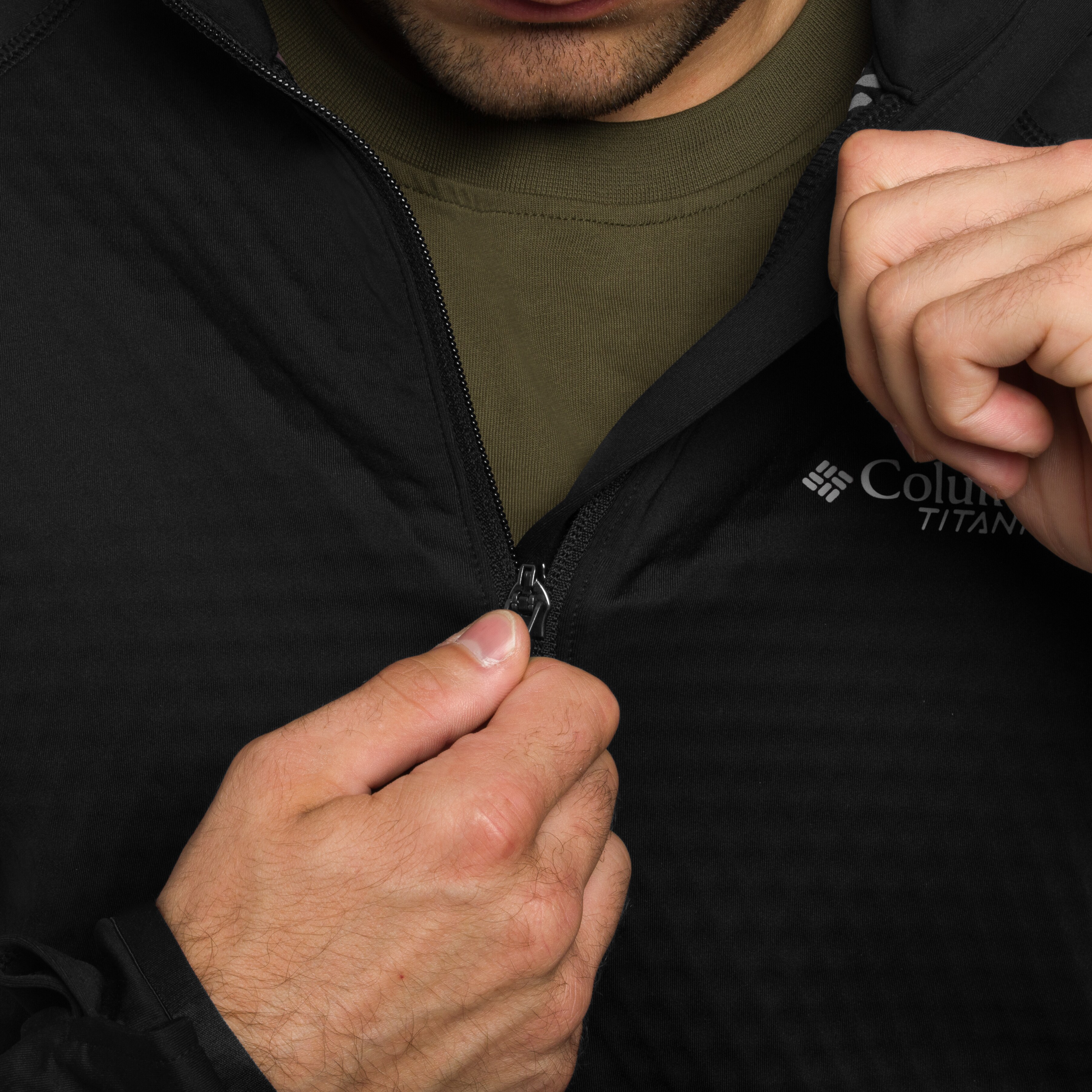 Polaire Crystal Leaf Omni-Heat Helix Technical Half Zip Fleece Columbia - Black
