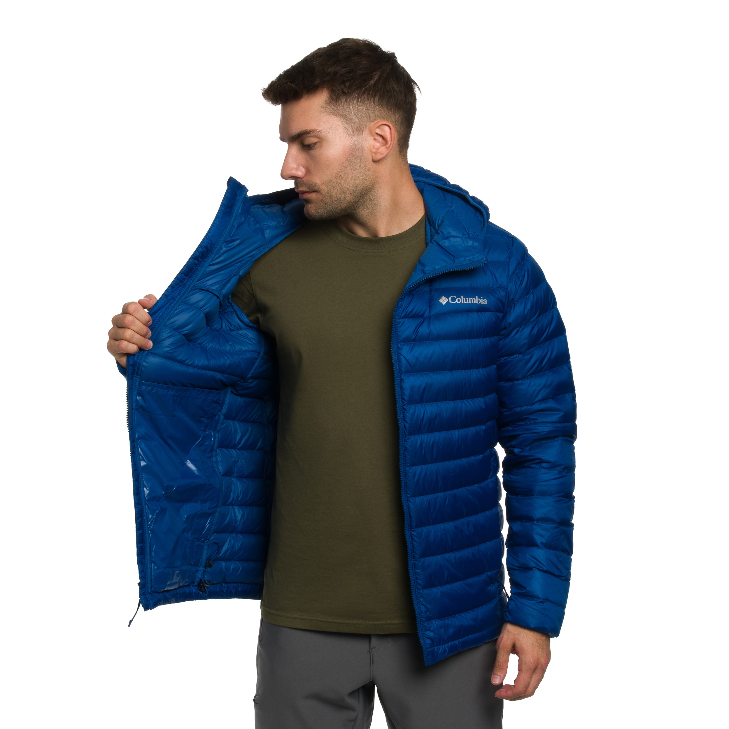 Veste Corelite Down Hooded Columbia - Mountain Blue